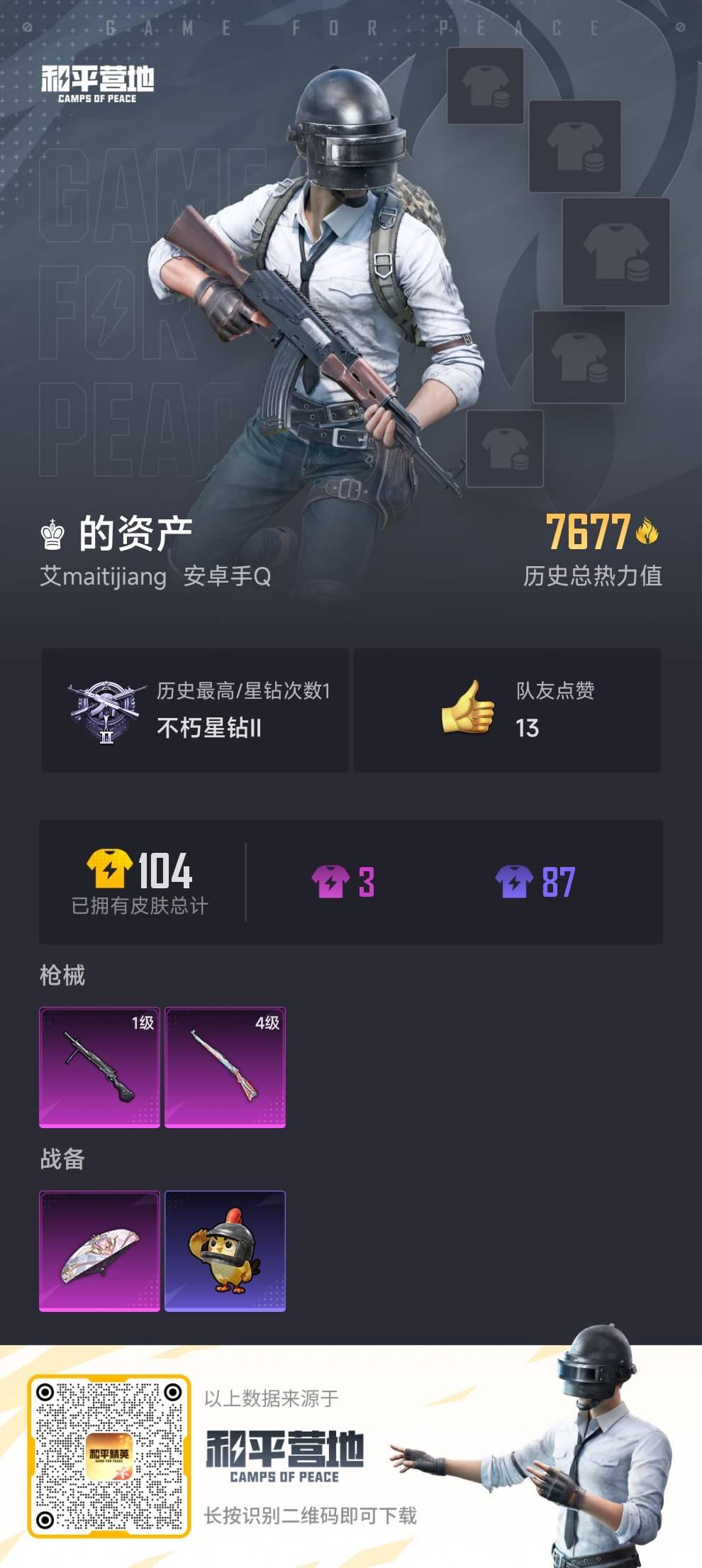 HPSJ3454895和平精英账号详情图4