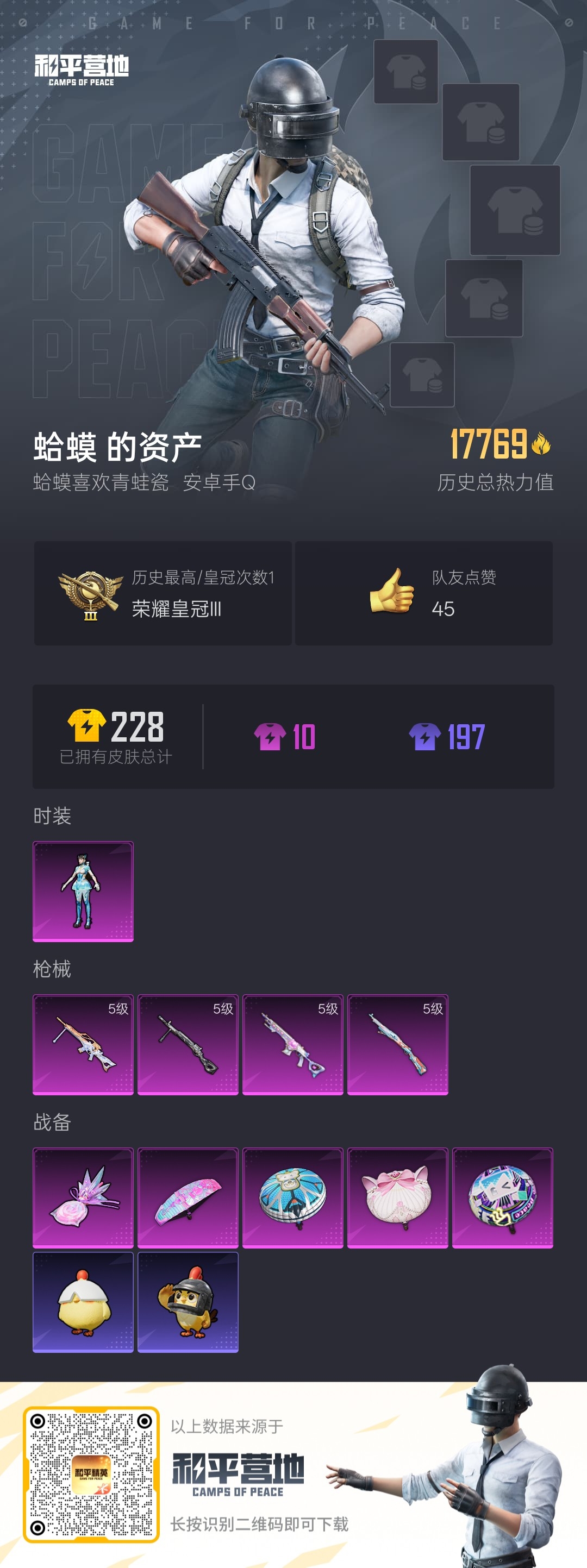 HPSJ3454959和平精英账号详情图4 HPSJ3454959和平精英账号详情图4