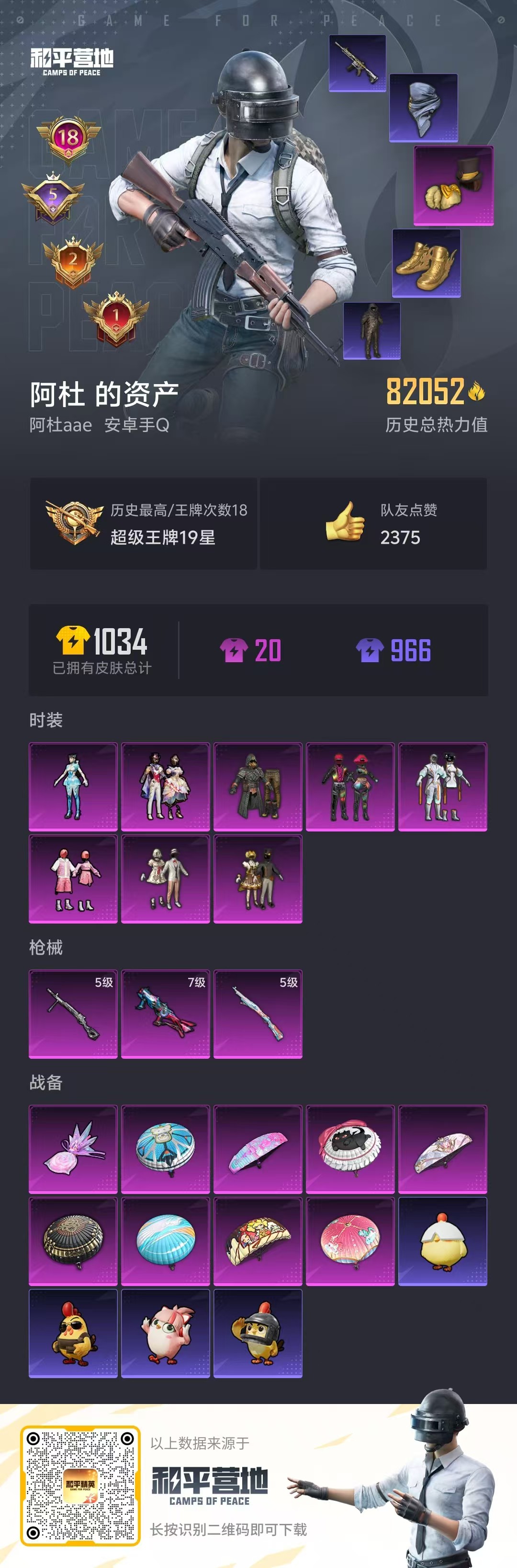 HPSJ3454869和平精英账号详情图4