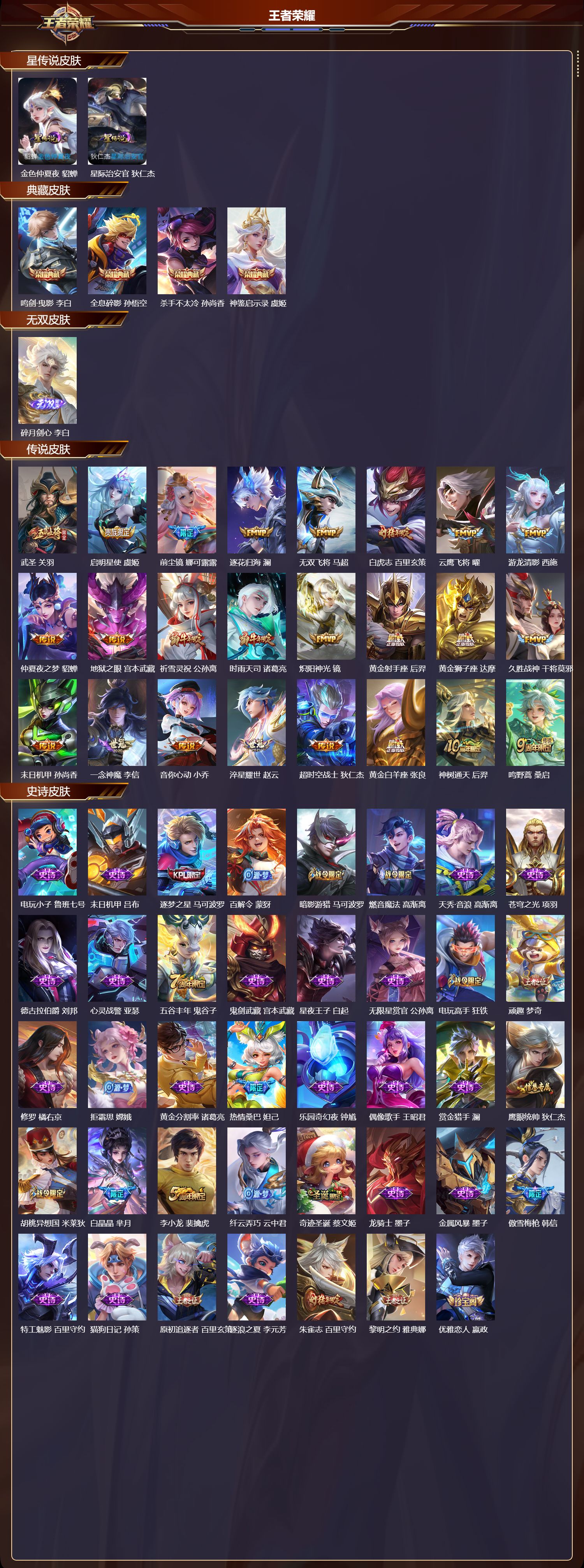 WZQM3476638王者荣耀账号详情图3