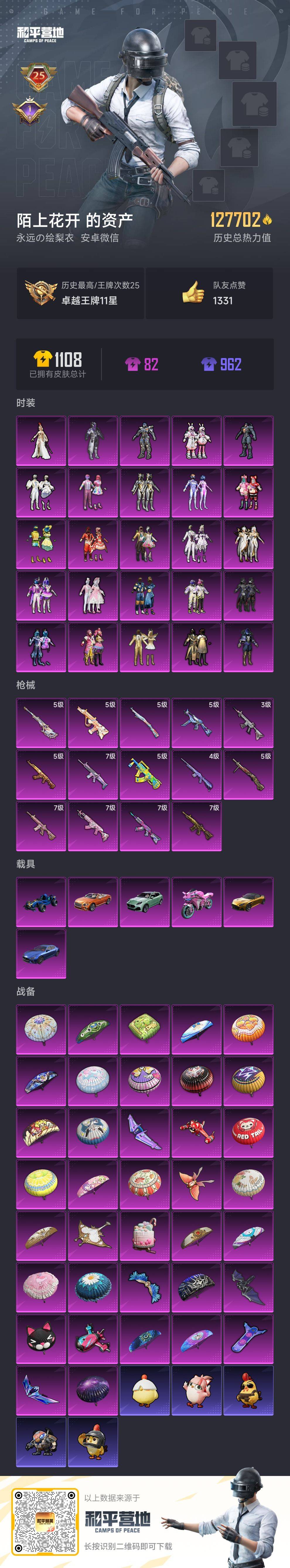 HPSJ3452064和平精英账号详情图4