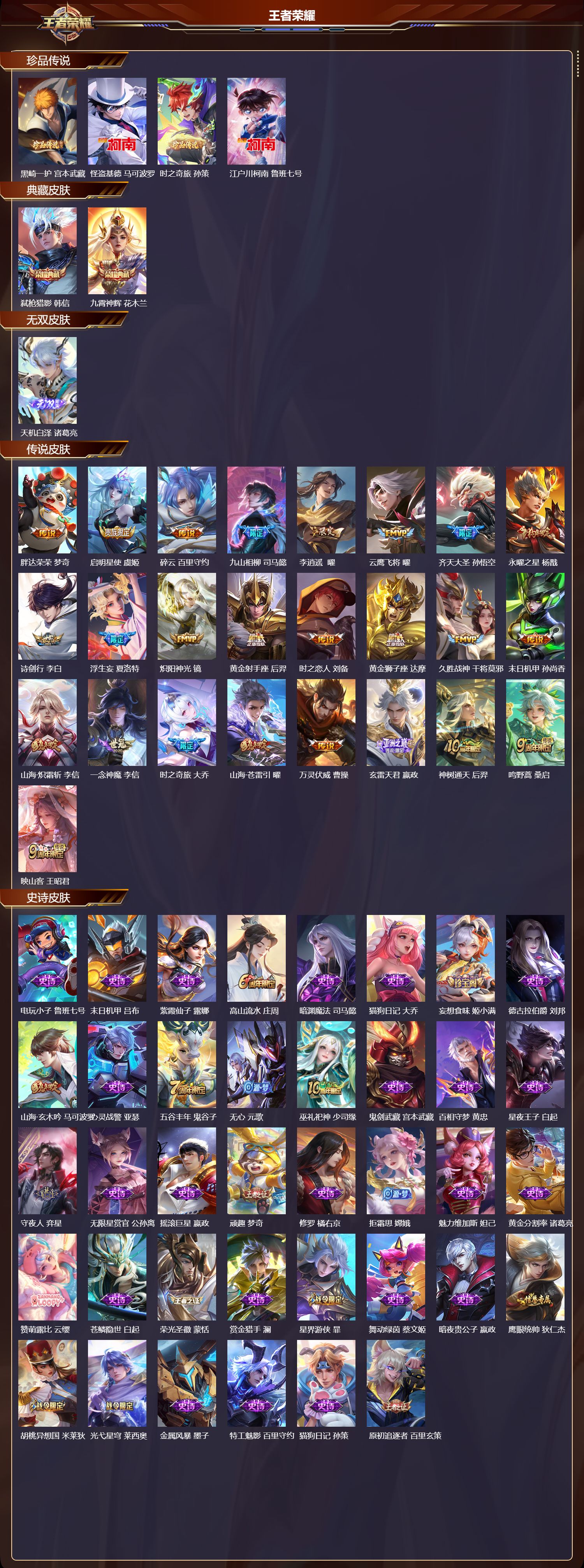 WZCMW425082王者荣耀账号详情图2 WZCMW425082王者荣耀账号详情图2