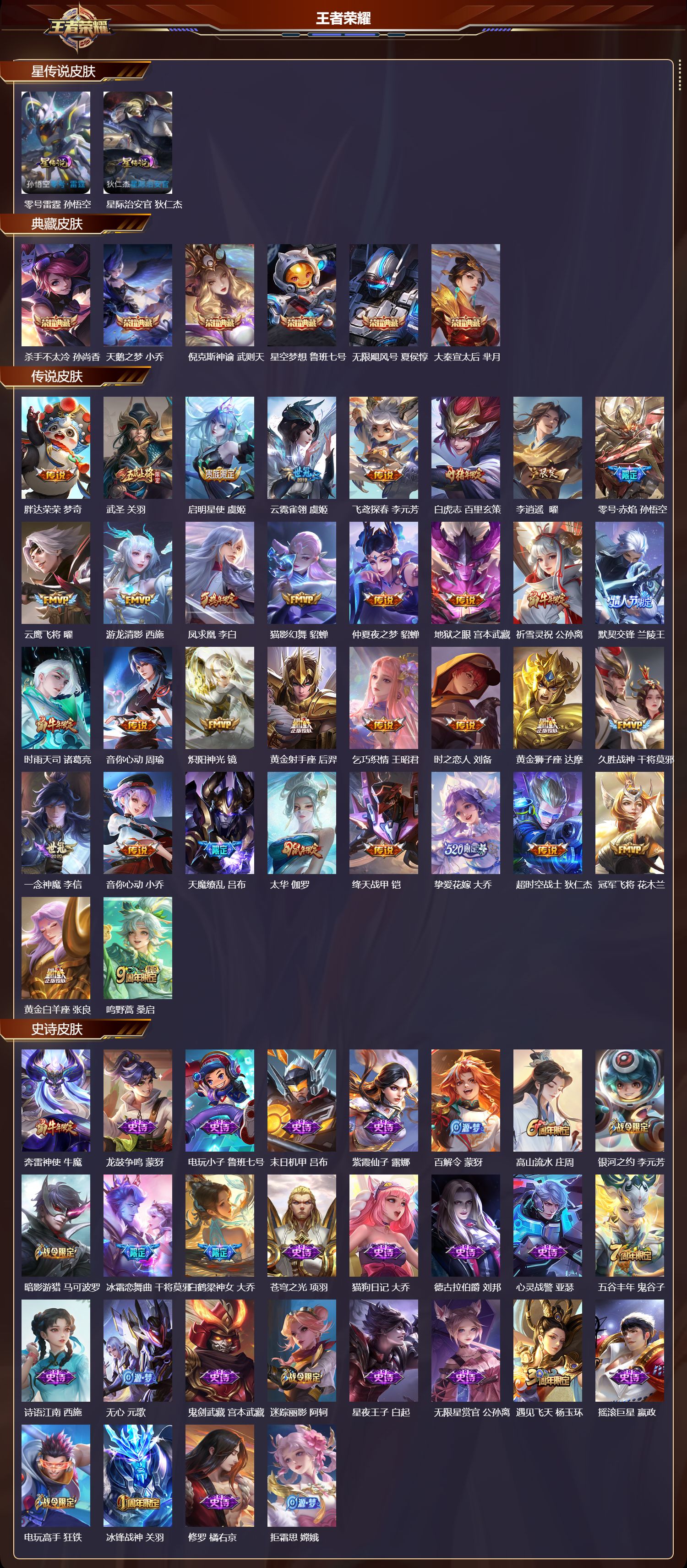 WZQM3476617王者荣耀账号详情图3