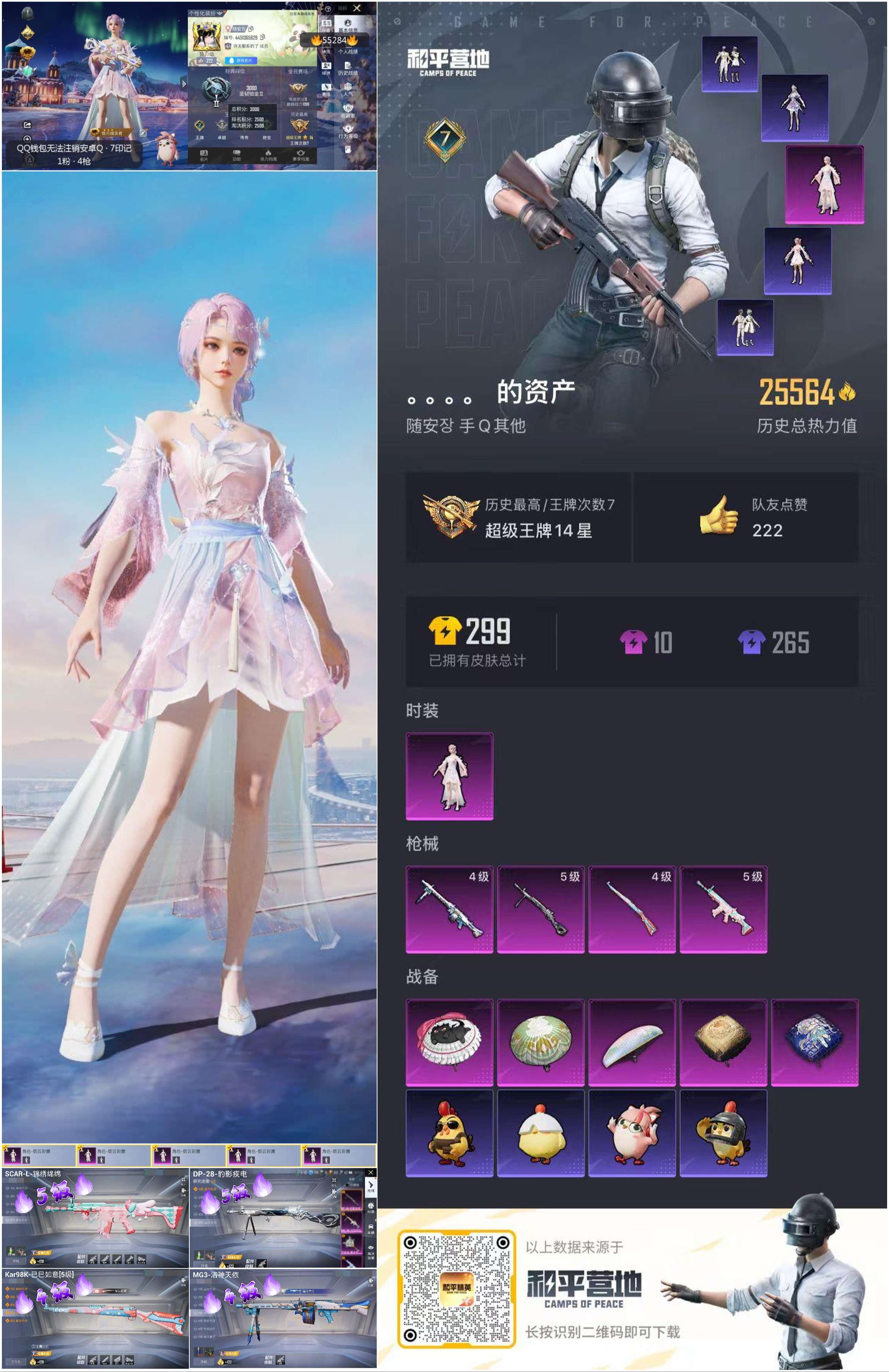 HPSJ3451837和平精英账号详情图2