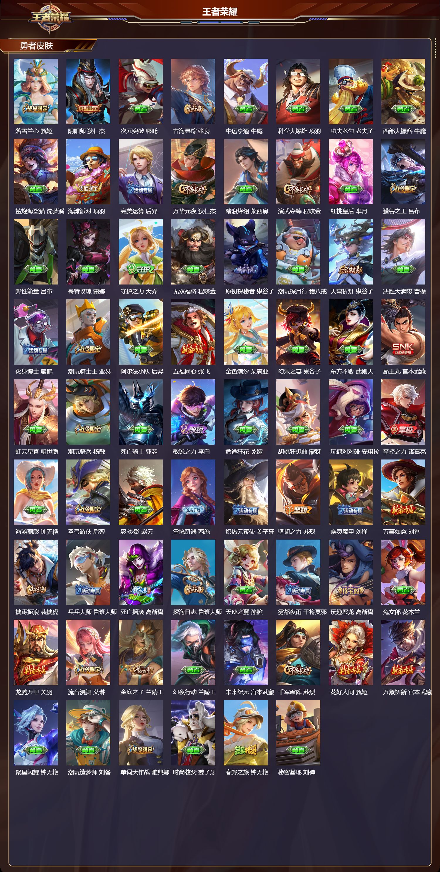 WZMK3476645王者荣耀账号详情图4