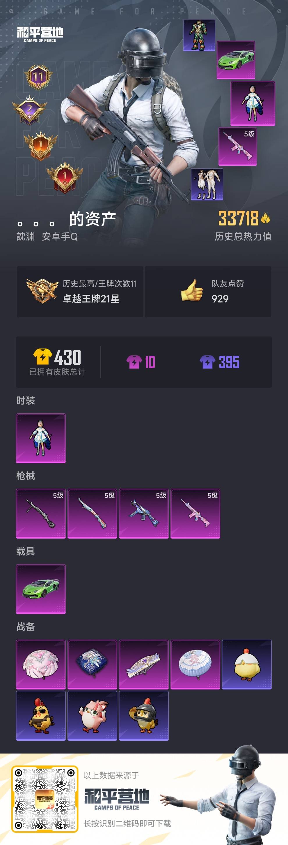 HPSJ3451731和平精英账号详情图3 HPSJ3451731和平精英账号详情图3