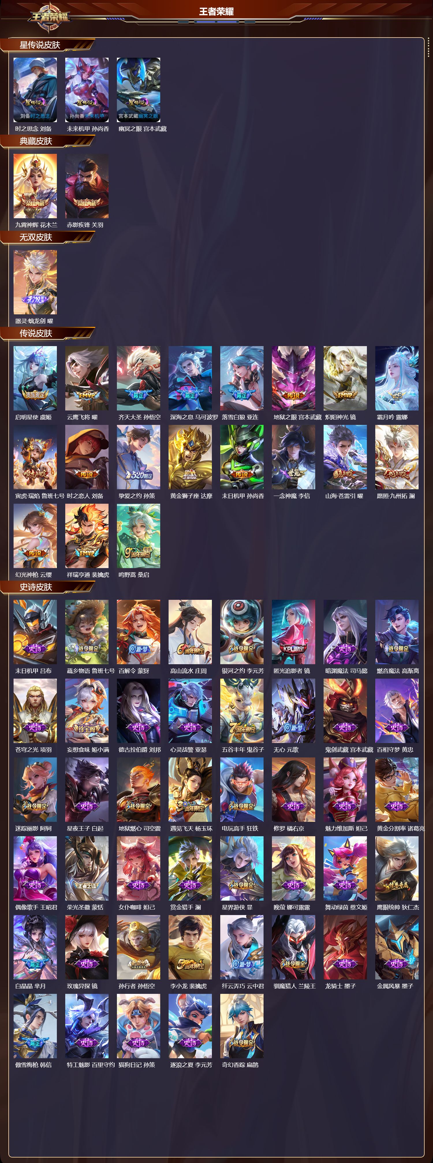 WZMK3476645王者荣耀账号详情图2