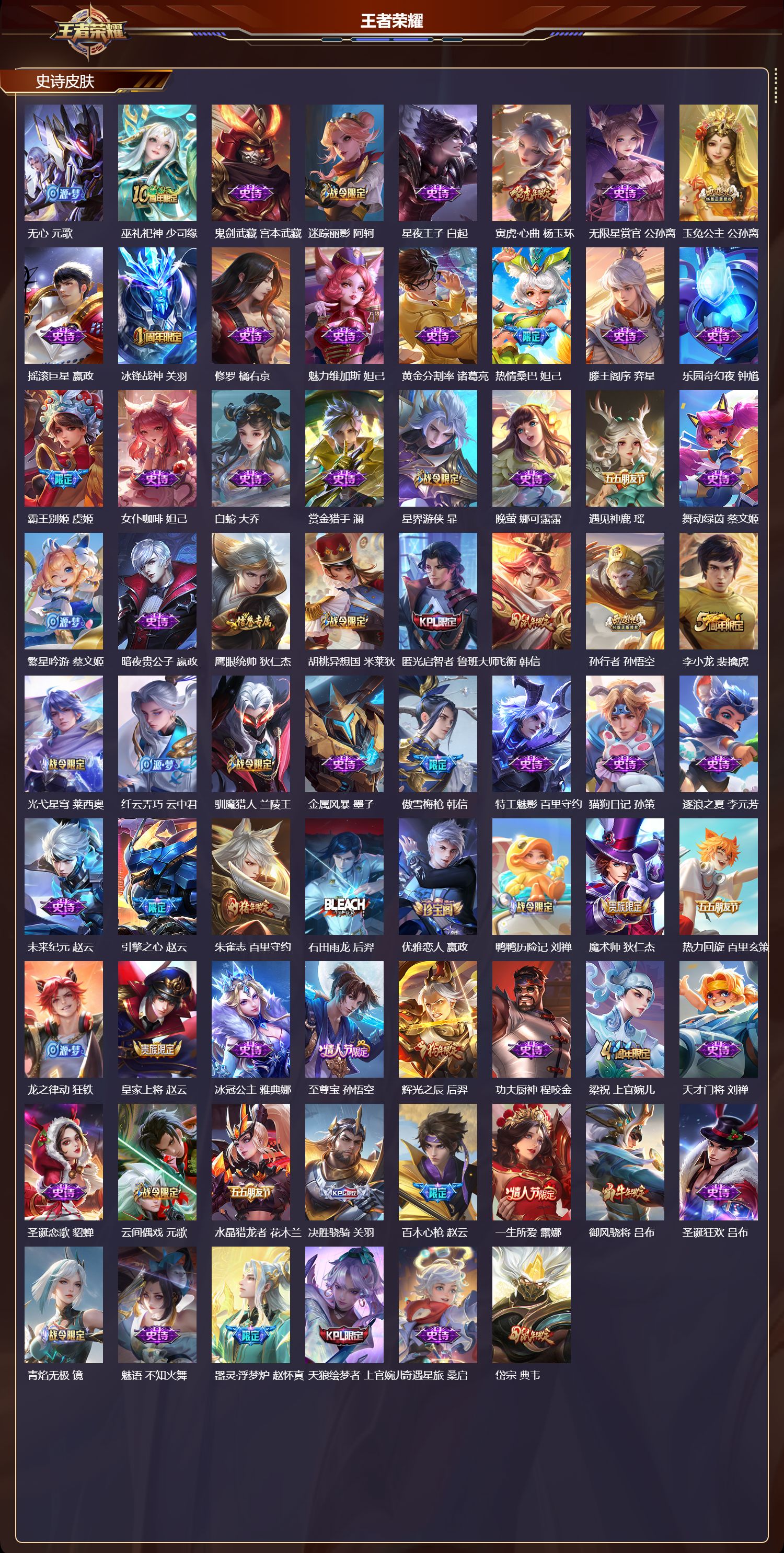 WZMK3476644王者荣耀账号详情图3