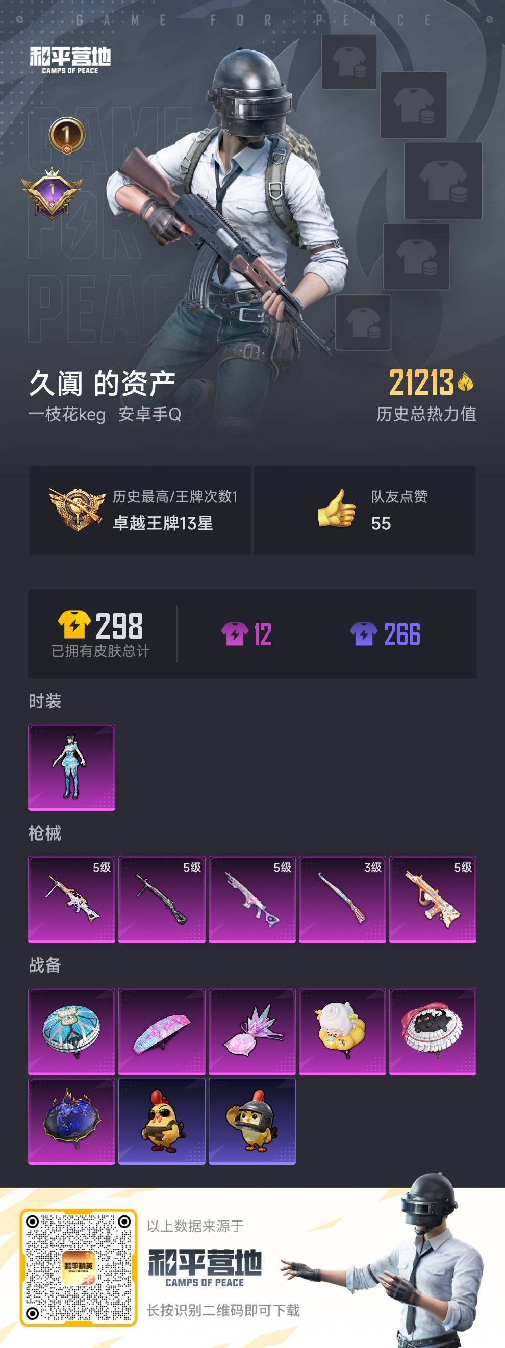 HPSJ3452085和平精英账号详情图4