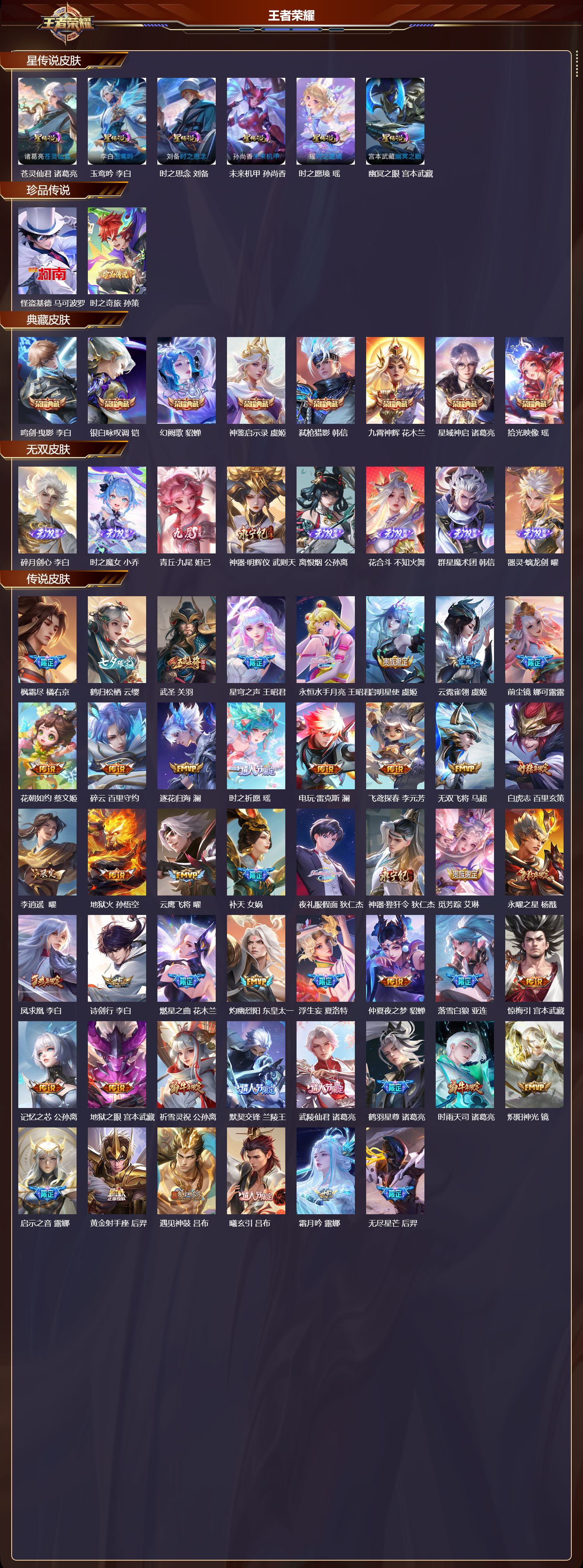 WZQM3476614王者荣耀账号详情图3