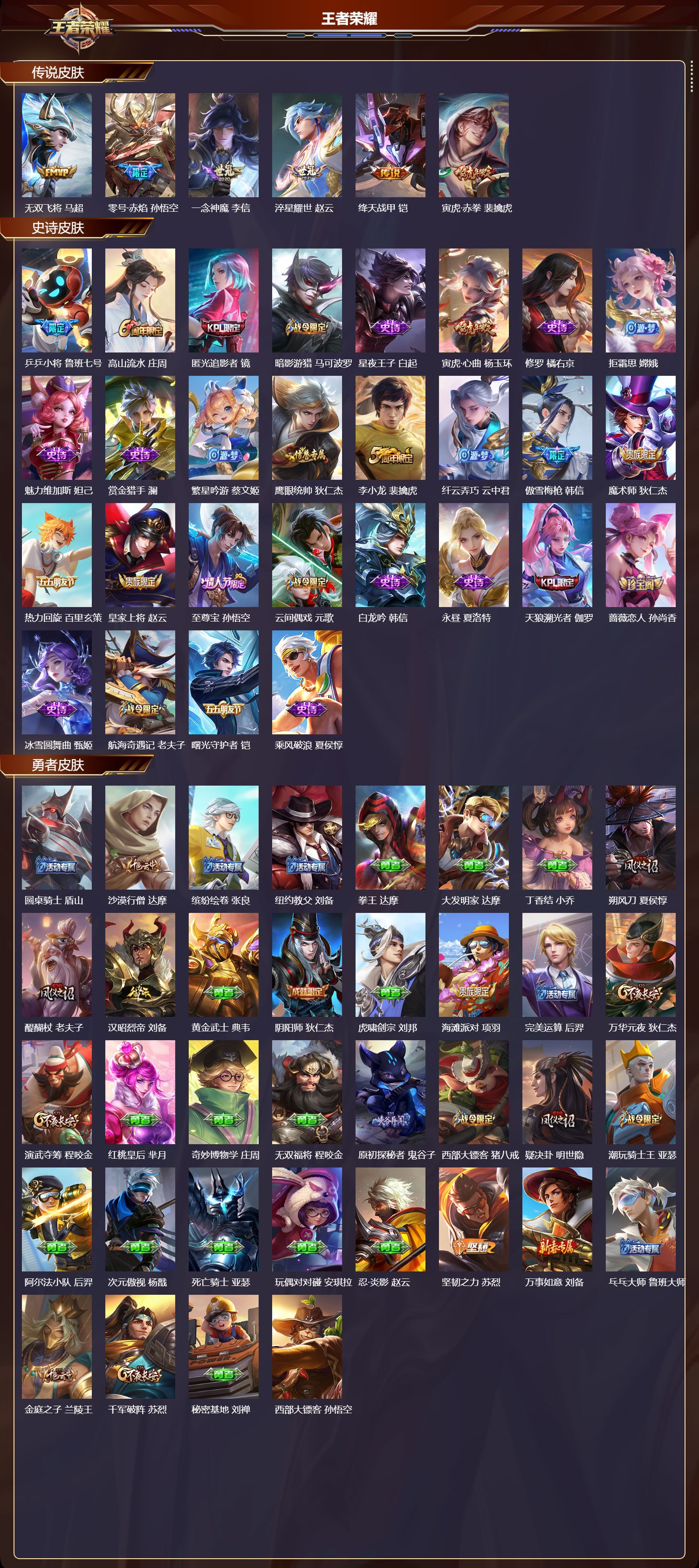 WZMK3476628王者荣耀账号详情图2 WZMK3476628王者荣耀账号详情图2