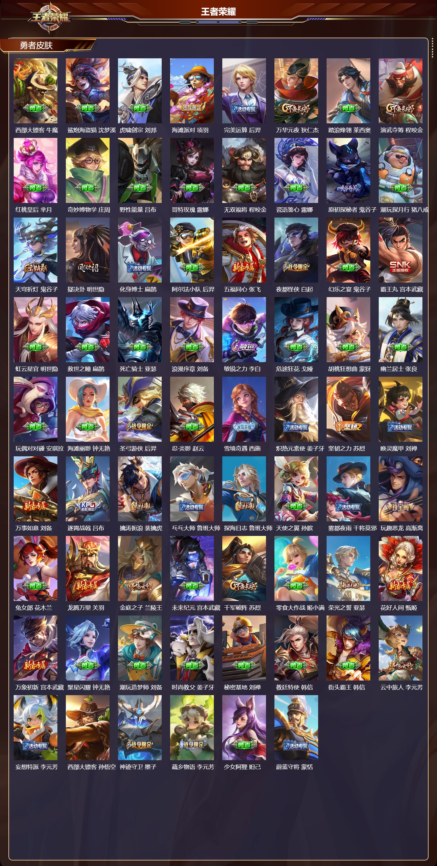 WZMK3479181王者荣耀账号详情图4