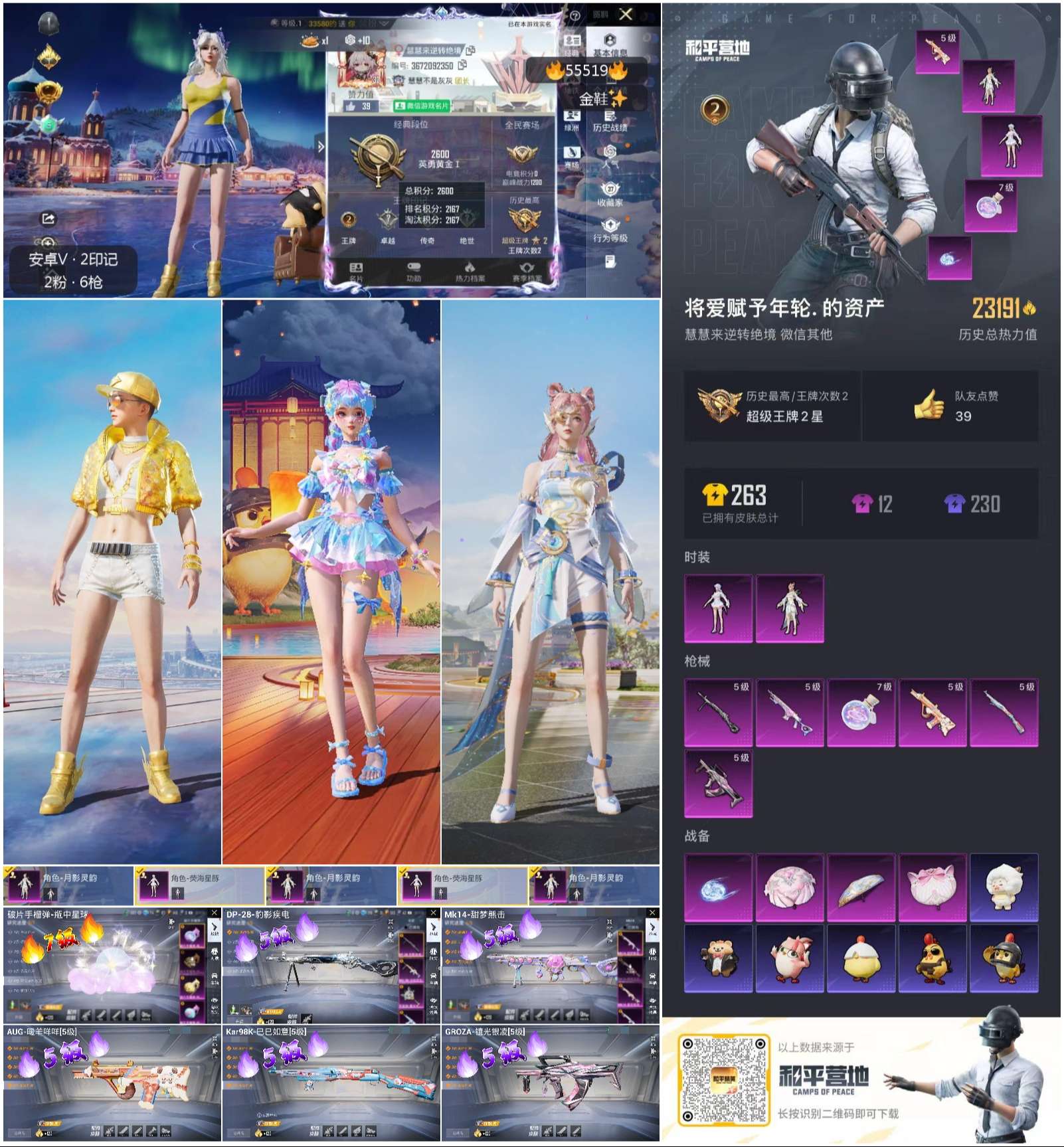 HPSJ3452691和平精英账号详情图3