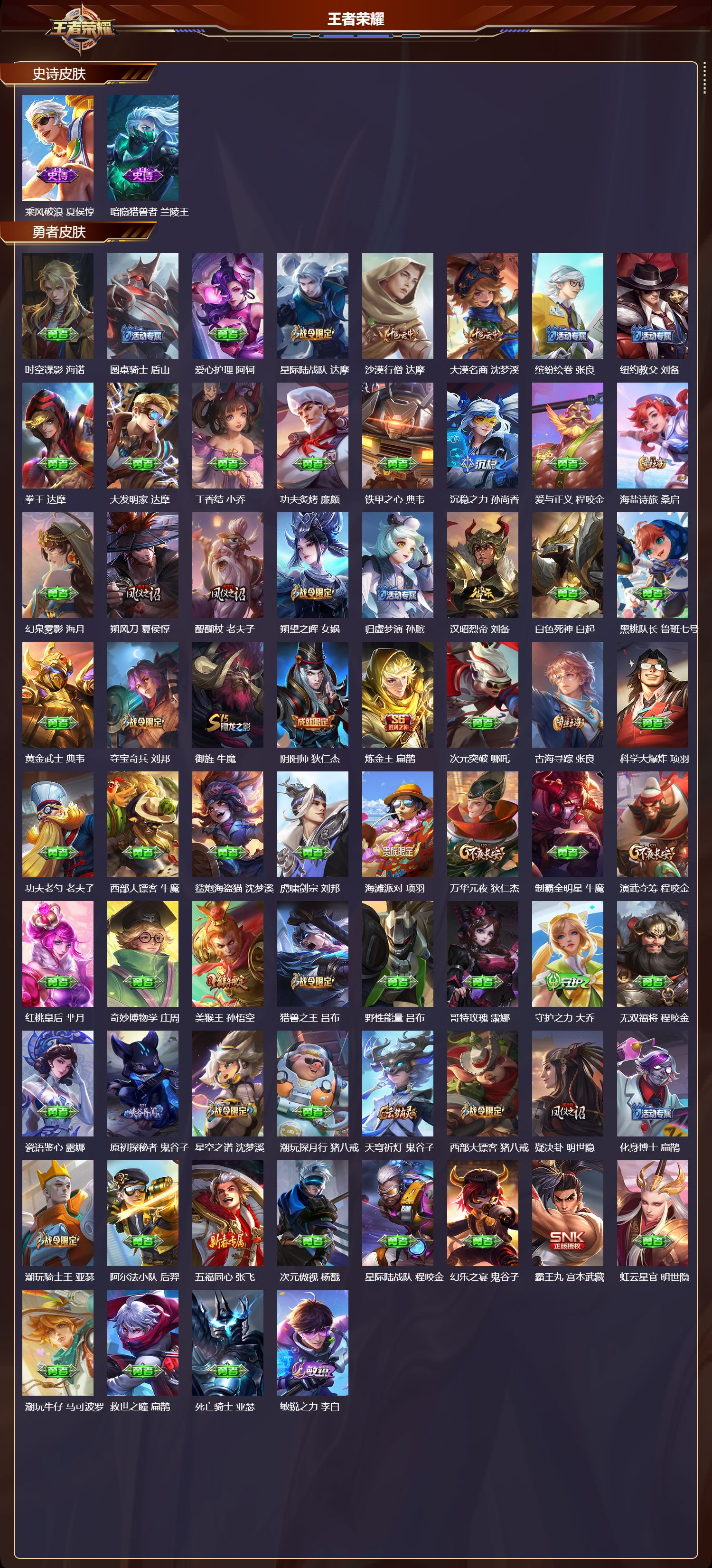 WZQM3479165王者荣耀账号详情图5