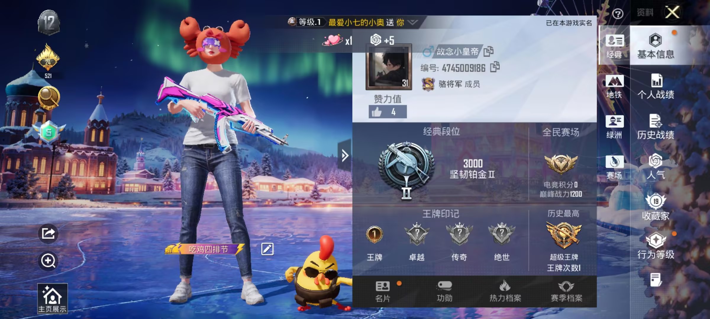 HPSJ40620和平精英账号详情图2