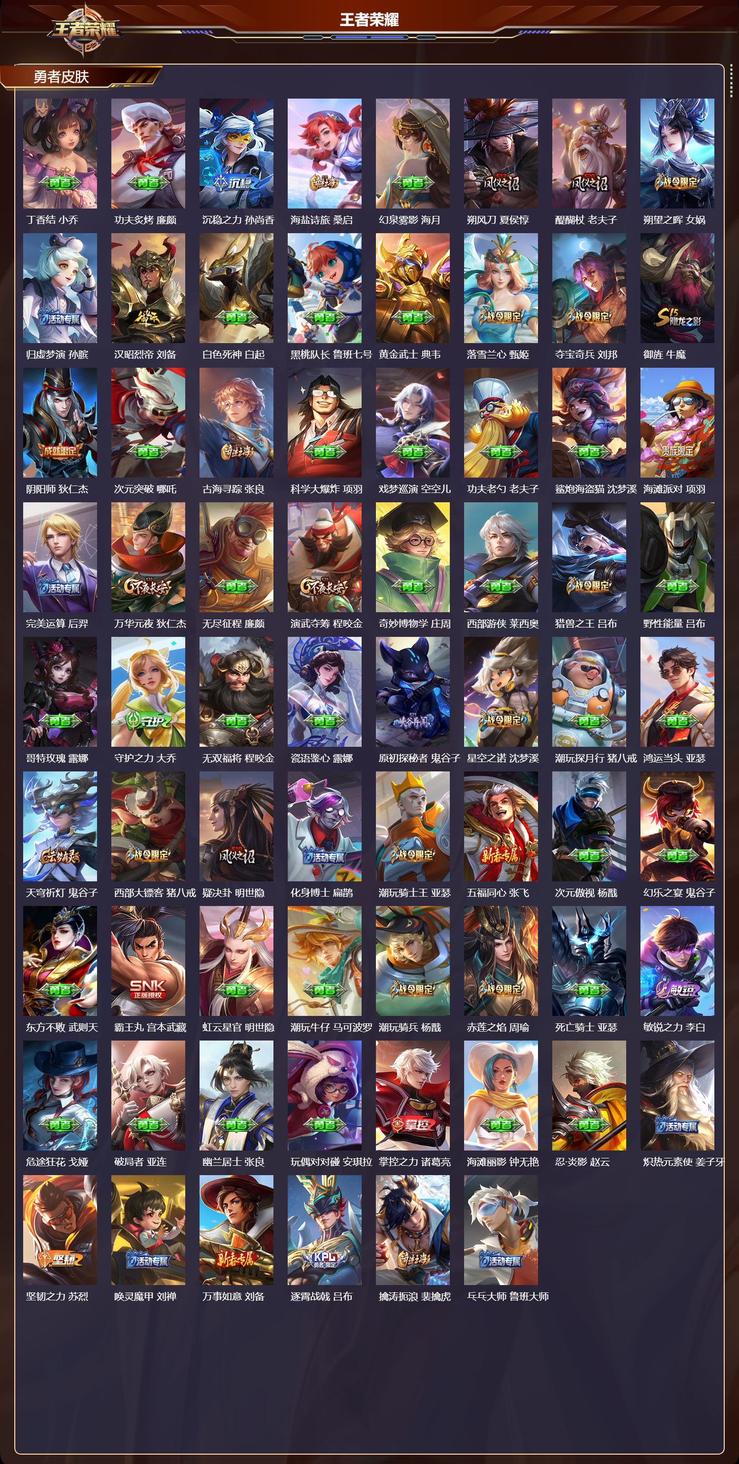 WZQM3479185王者荣耀账号详情图5