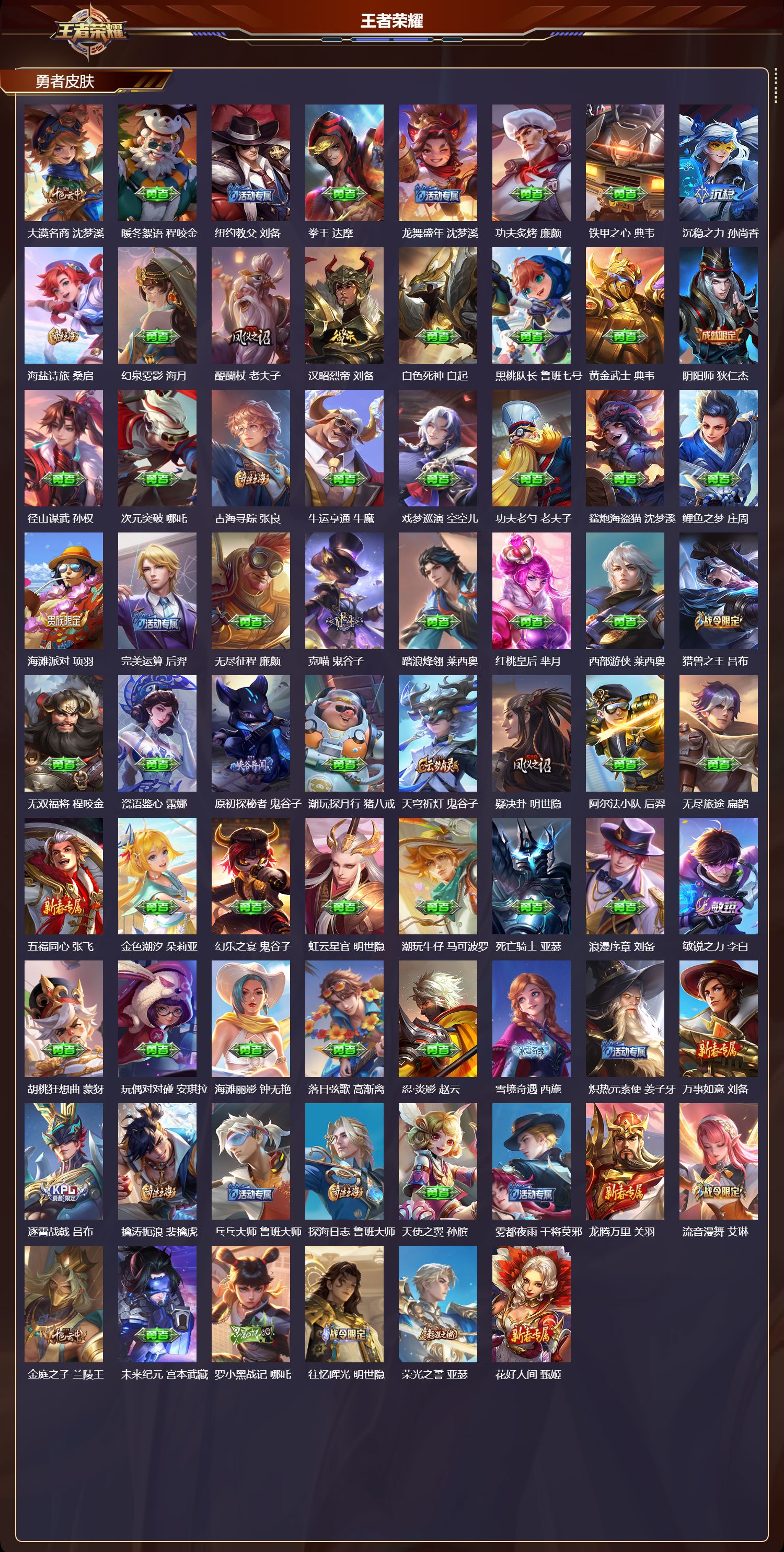 WZMK3479200王者荣耀账号详情图4