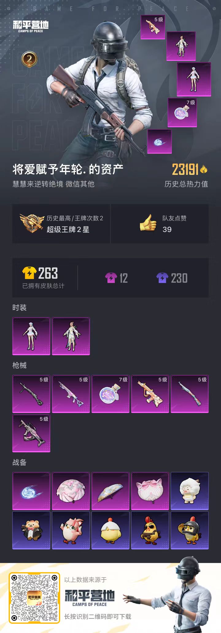 HPSJ3452691和平精英账号详情图4