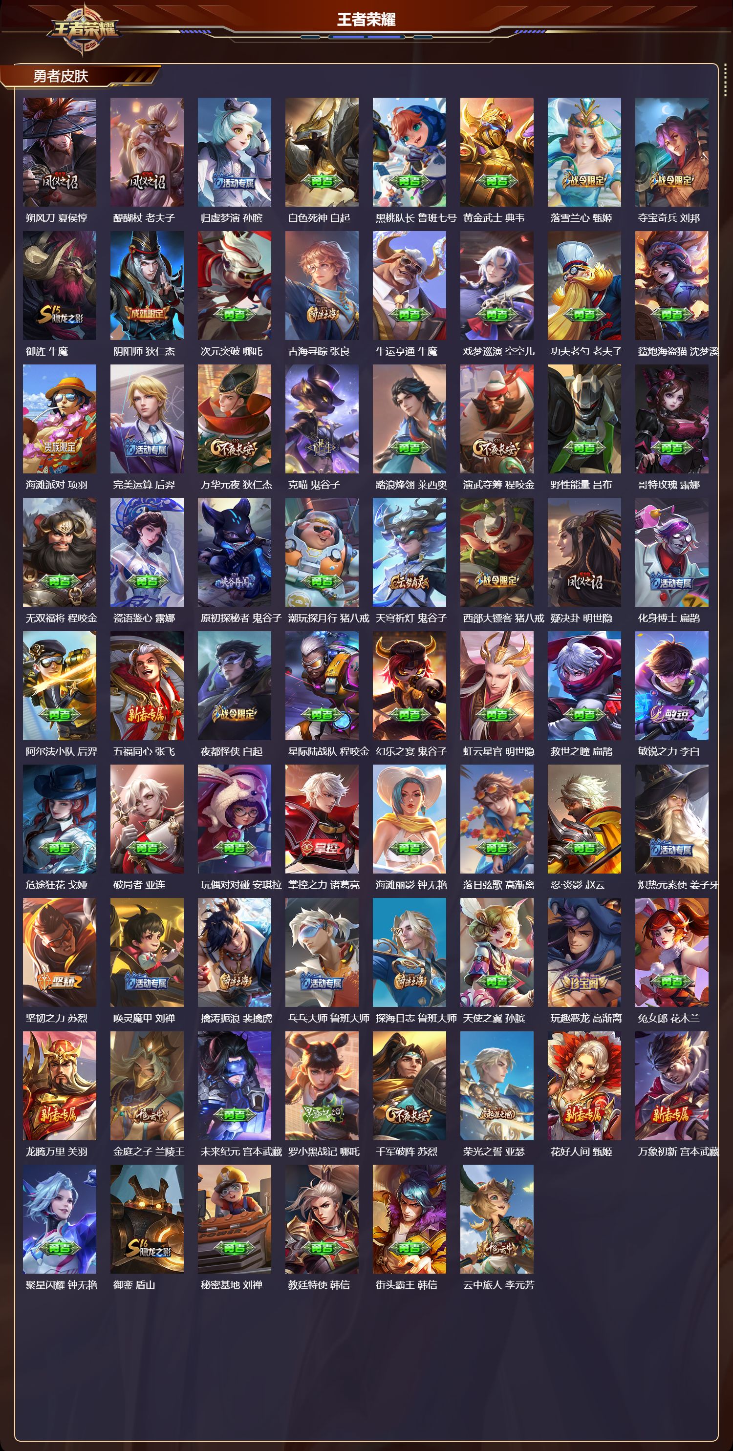 WZMK3479172王者荣耀账号详情图3 WZMK3479172王者荣耀账号详情图3