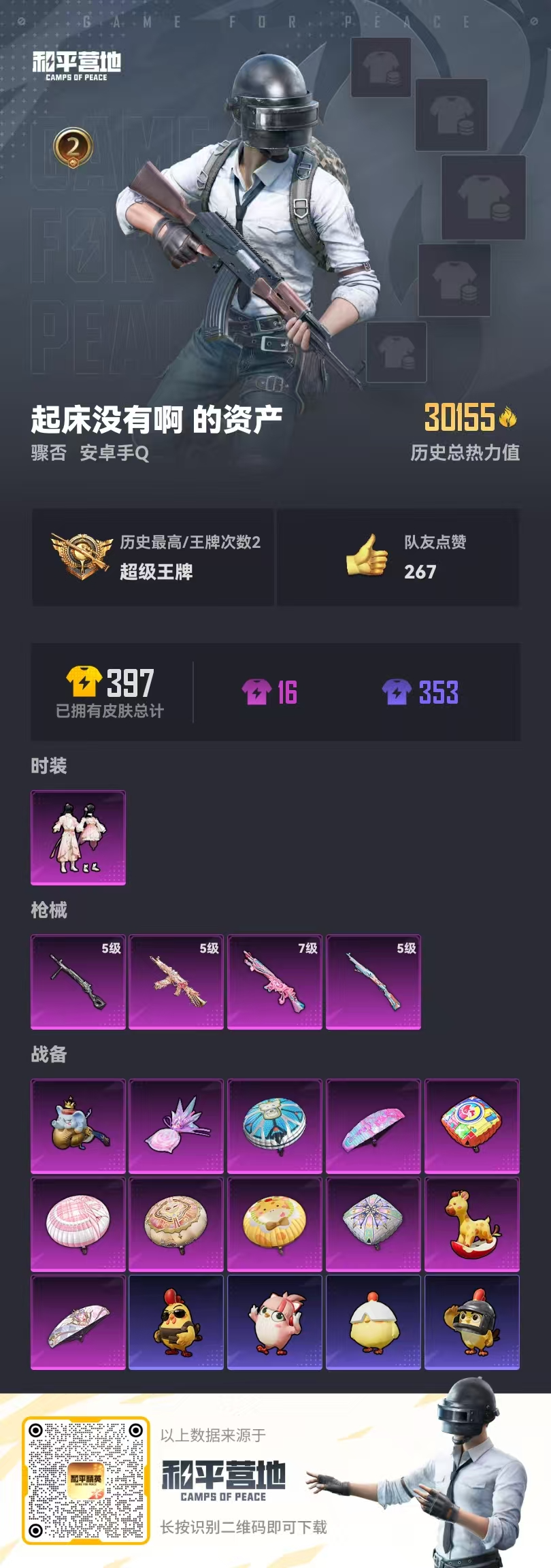 HPSJ40617和平精英账号详情图4