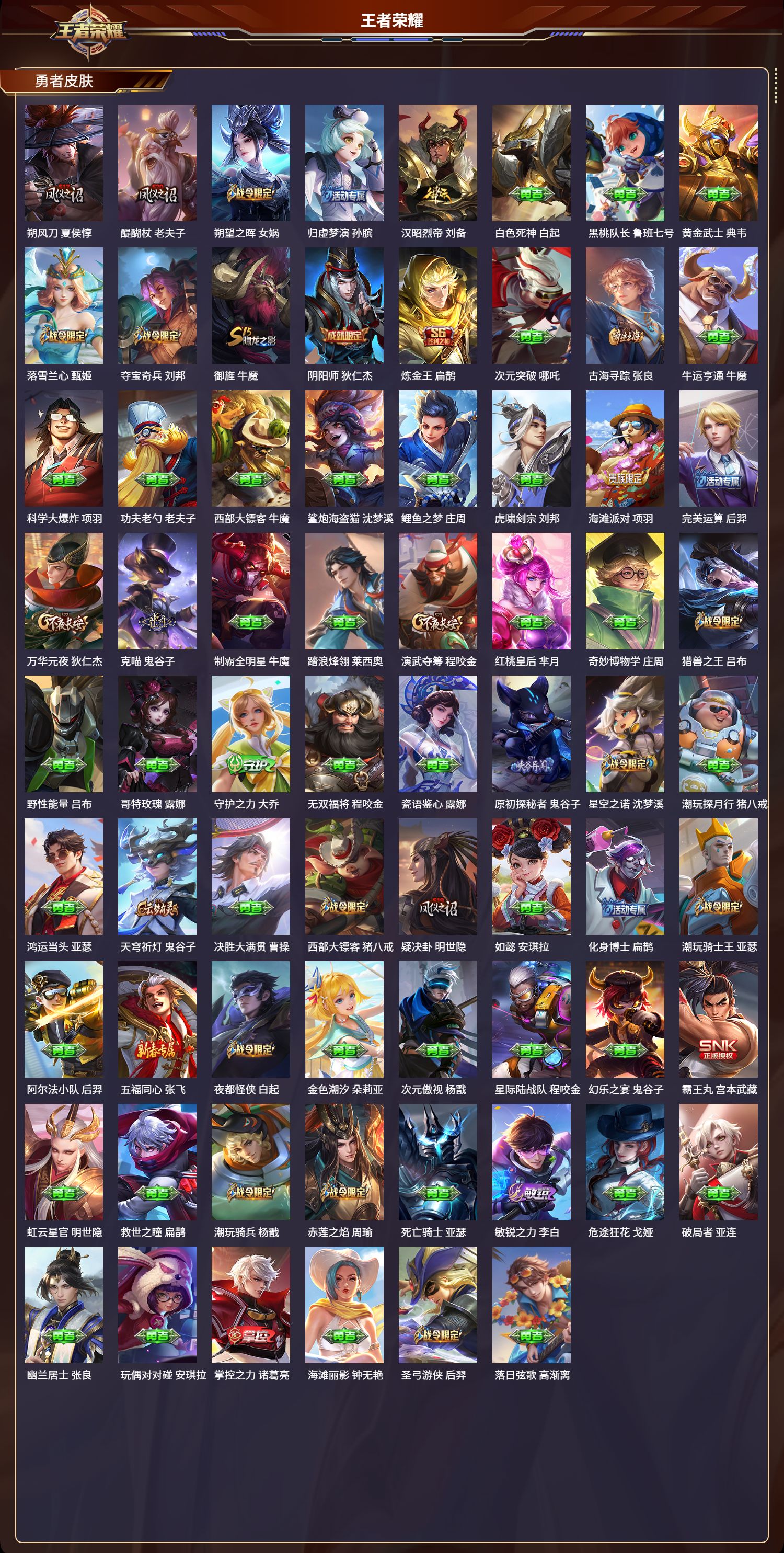 WZCMW416121王者荣耀账号详情图9