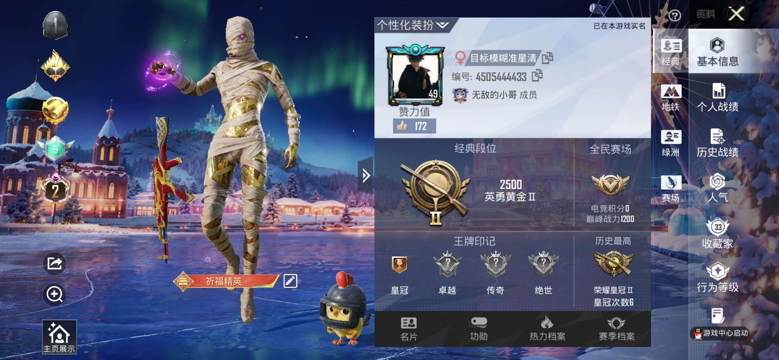 HPSJ3452694和平精英账号详情图2 HPSJ3452694和平精英账号详情图2