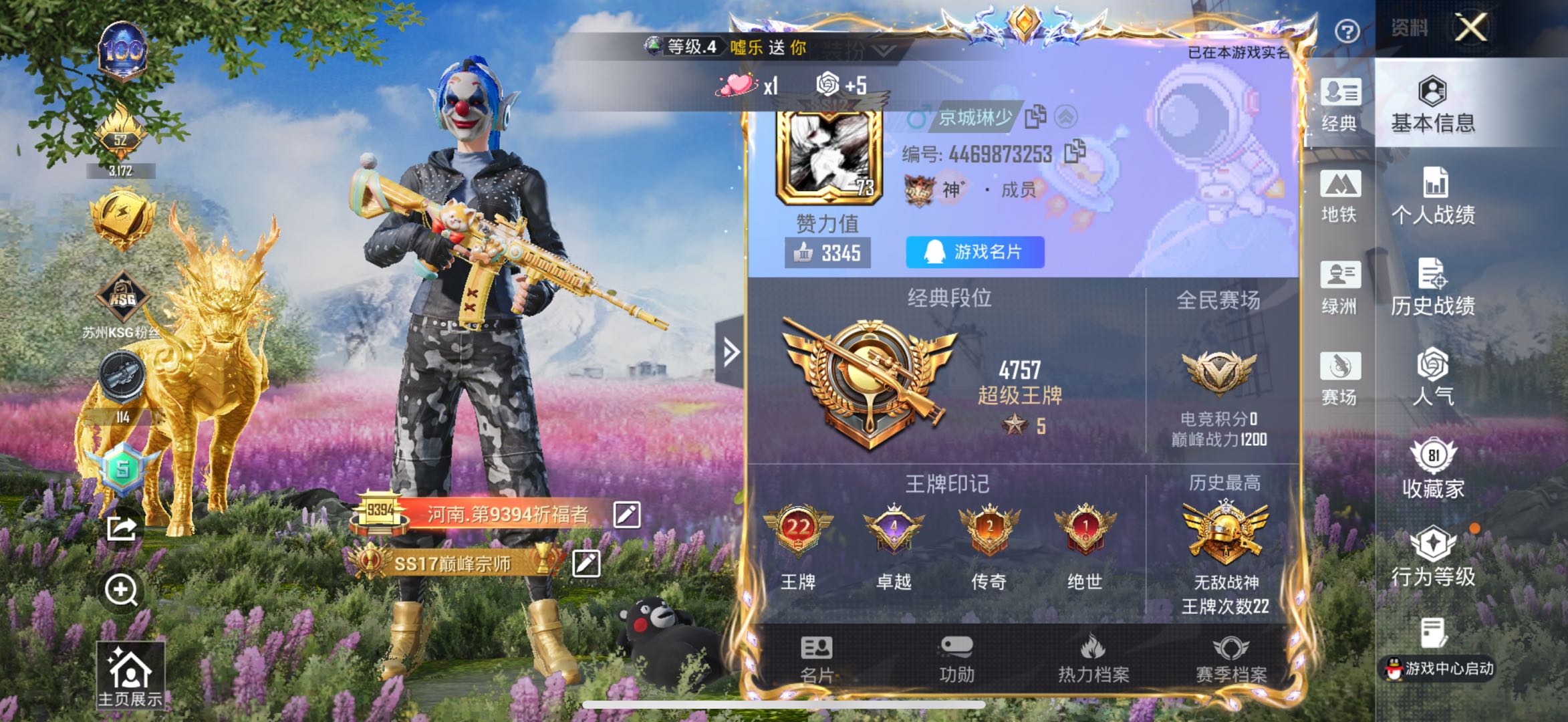 HPSJ40639和平精英账号详情图2