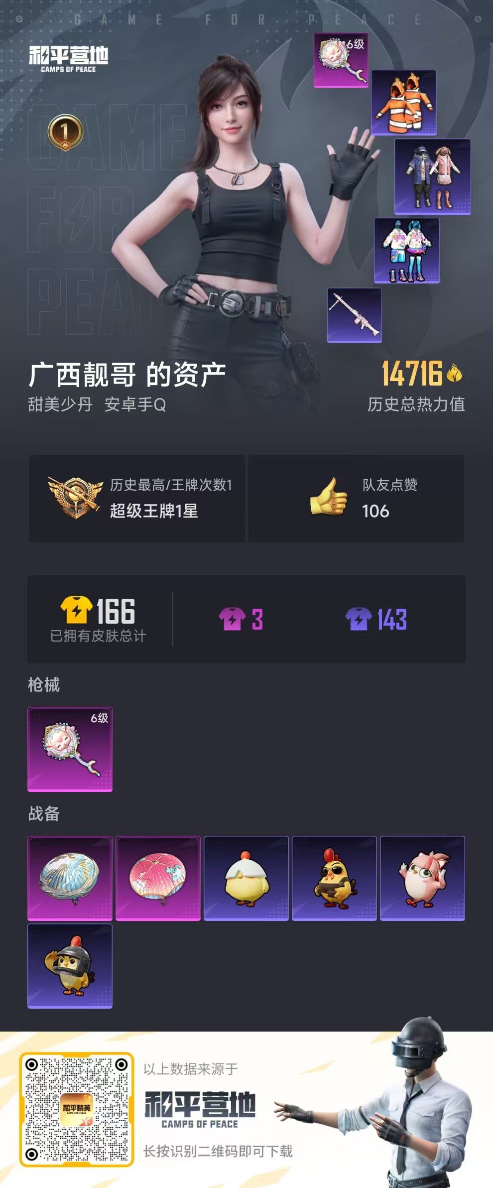 HPSJ3452692和平精英账号详情图4