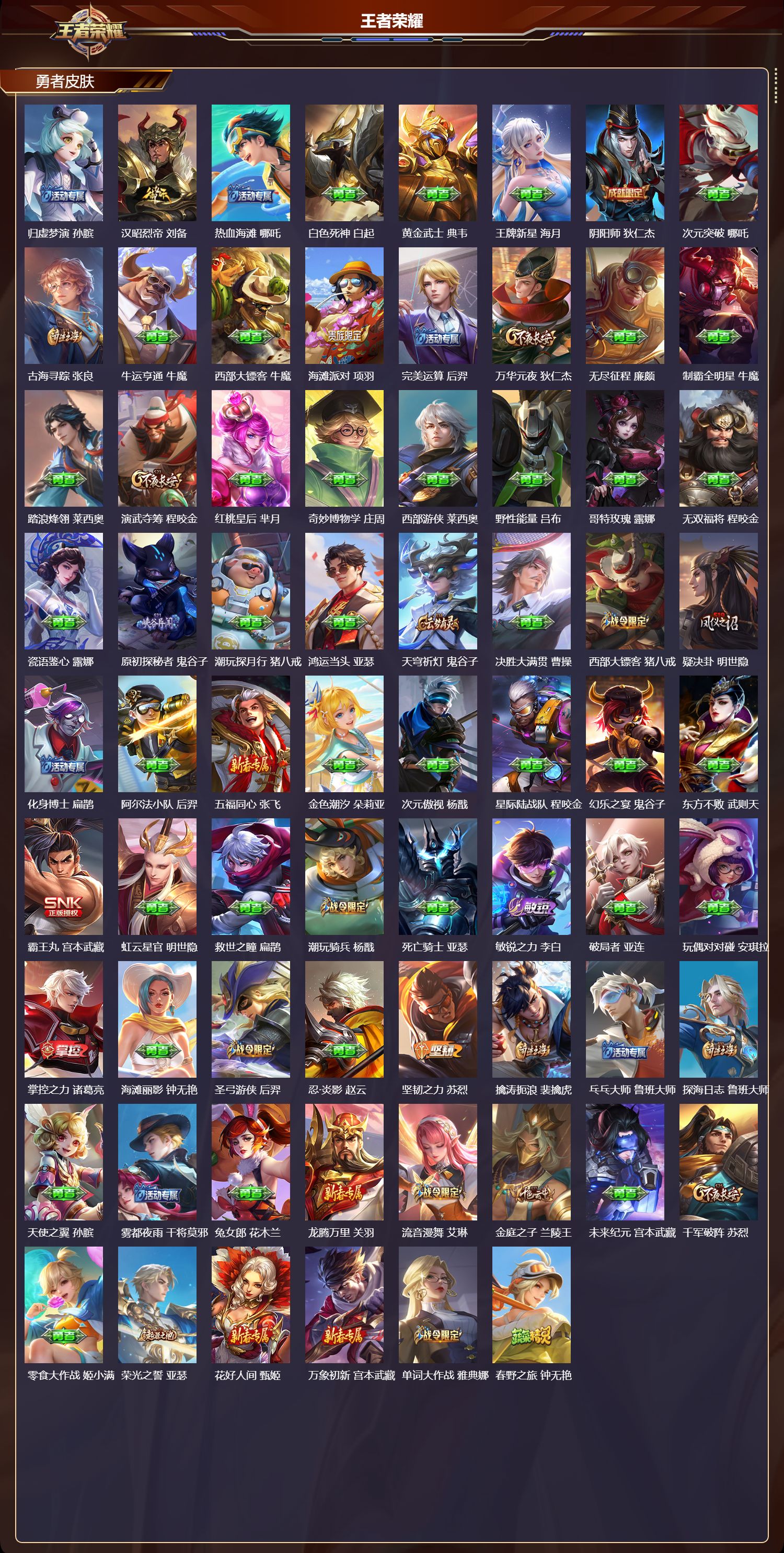 WZQM3479186王者荣耀账号详情图5