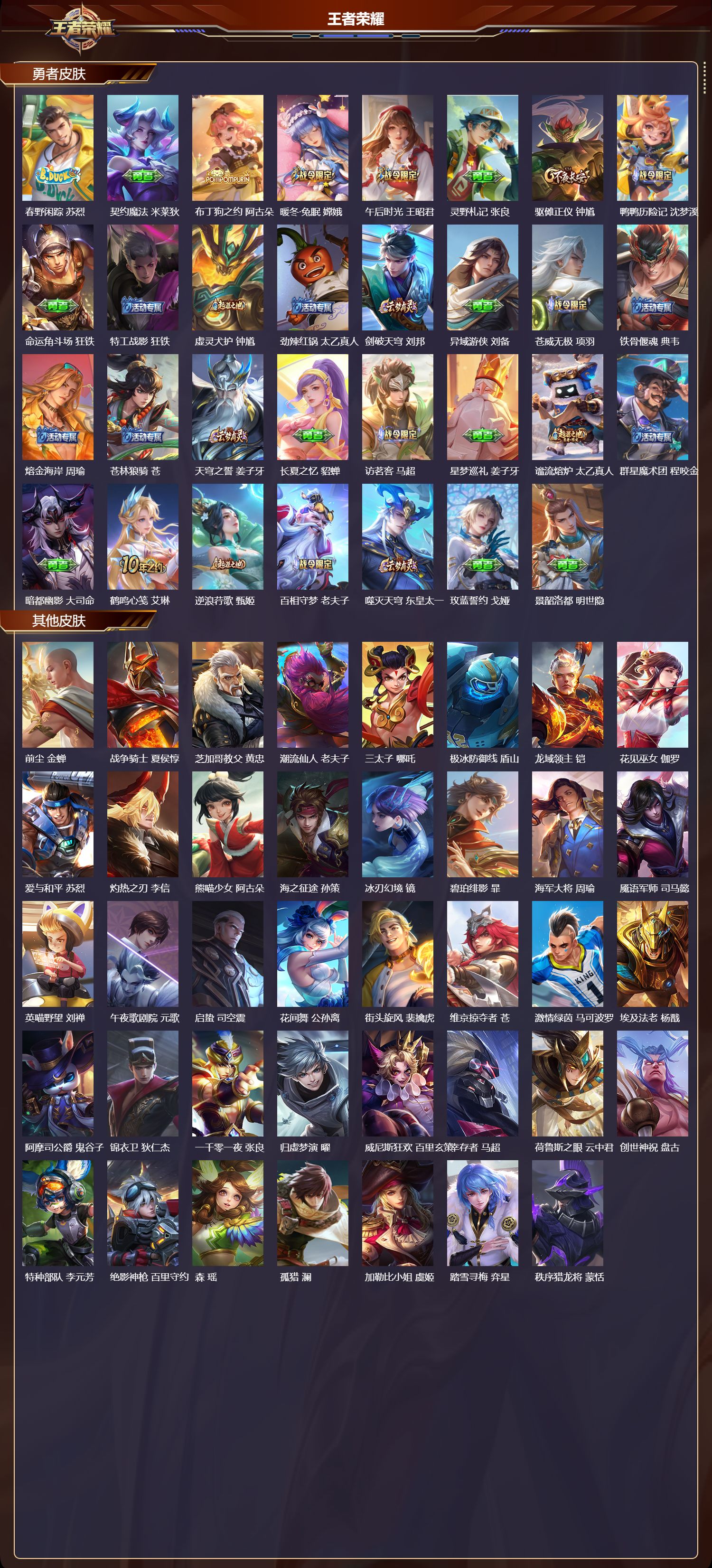 WZMK3479181王者荣耀账号详情图5