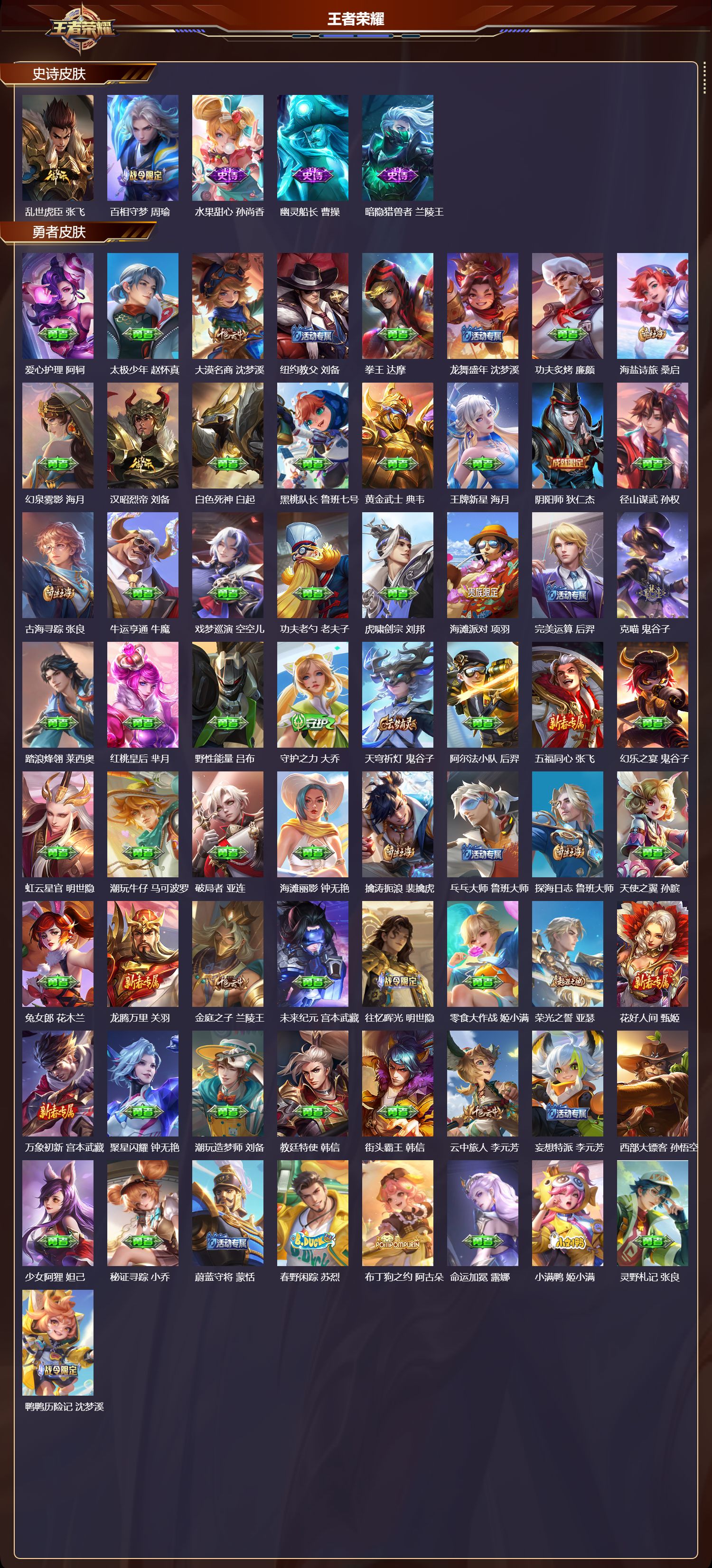 WZQM3479205王者荣耀账号详情图4