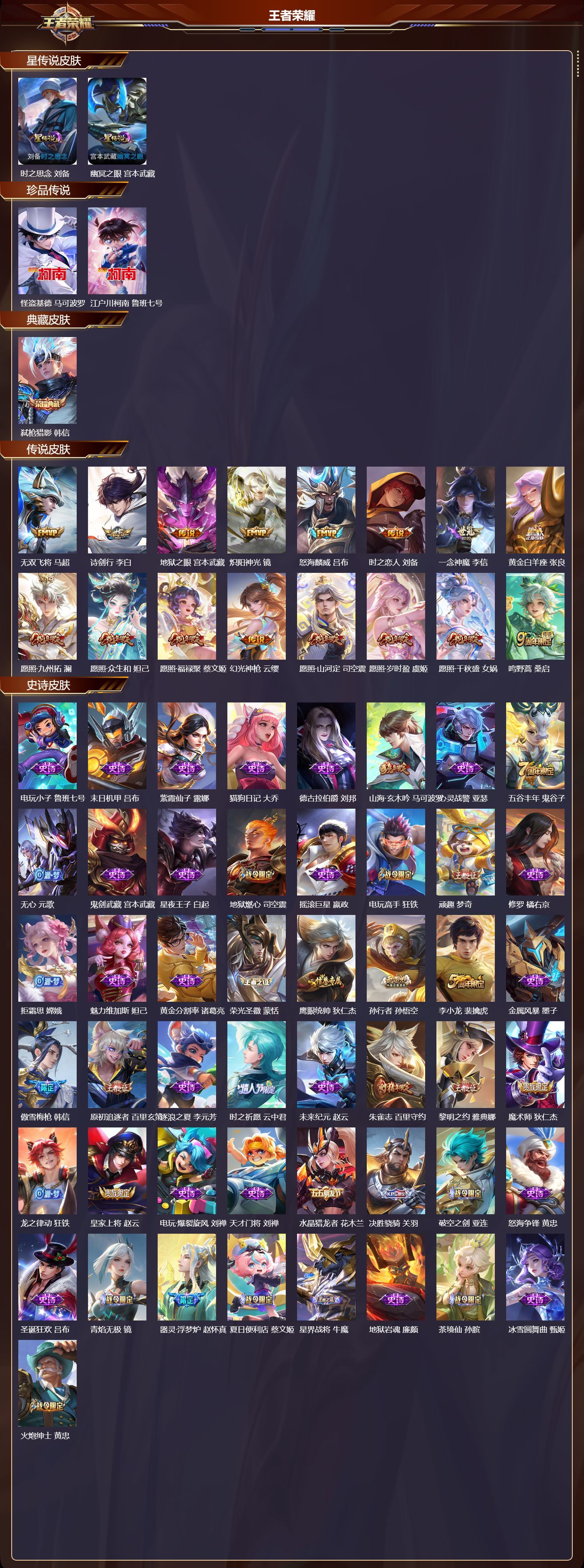 WZQM3479187王者荣耀账号详情图3 WZQM3479187王者荣耀账号详情图3