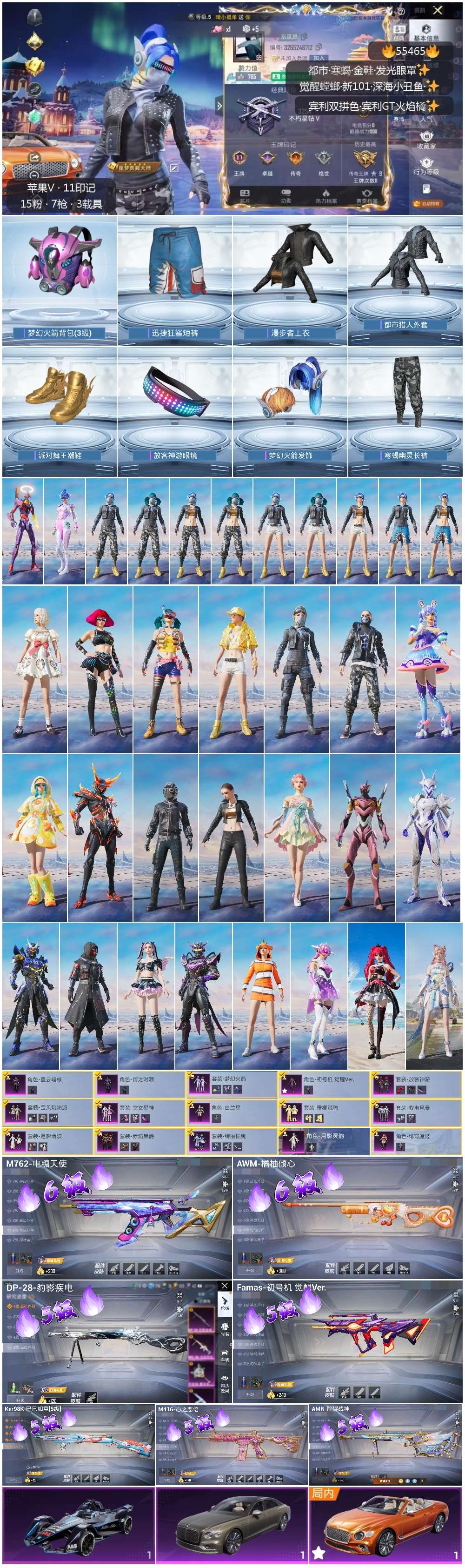 HPSJ3452719和平精英账号详情图3