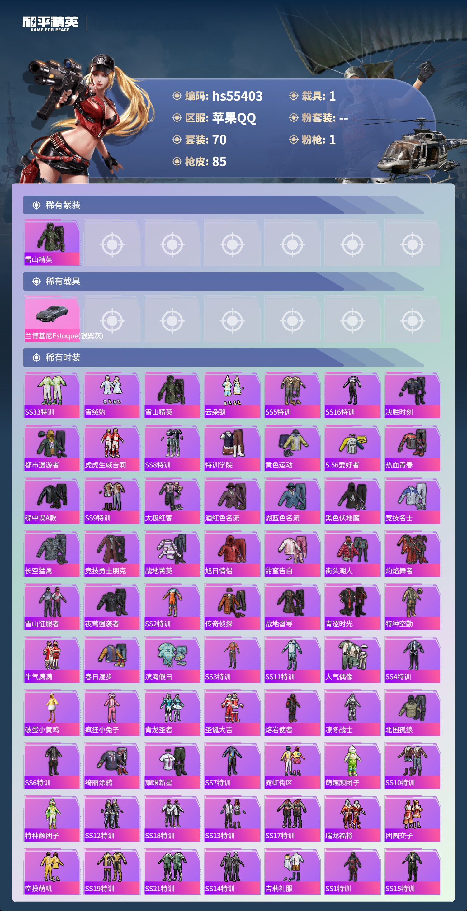 HPSJ40596和平精英账号详情图5 HPSJ40596和平精英账号详情图5