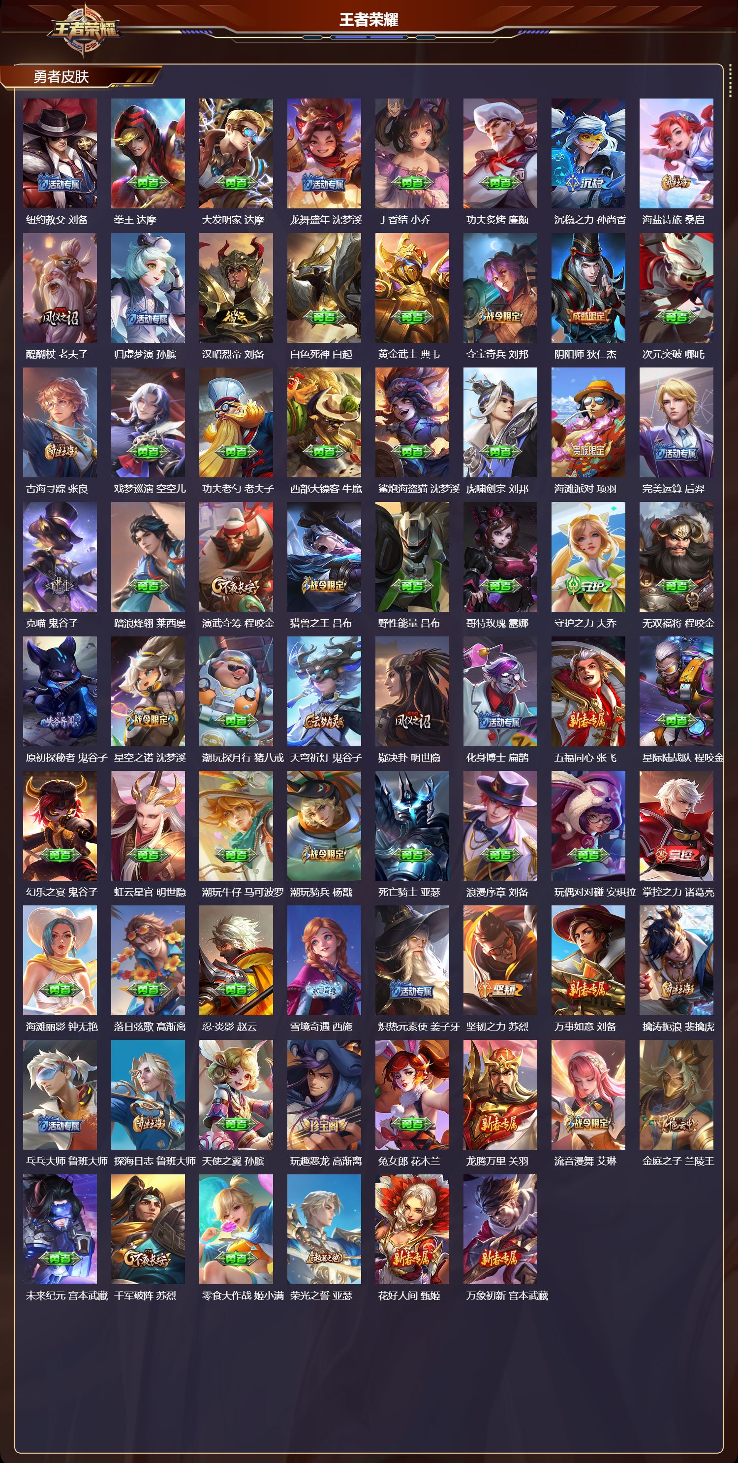 WZMK3479157王者荣耀账号详情图4