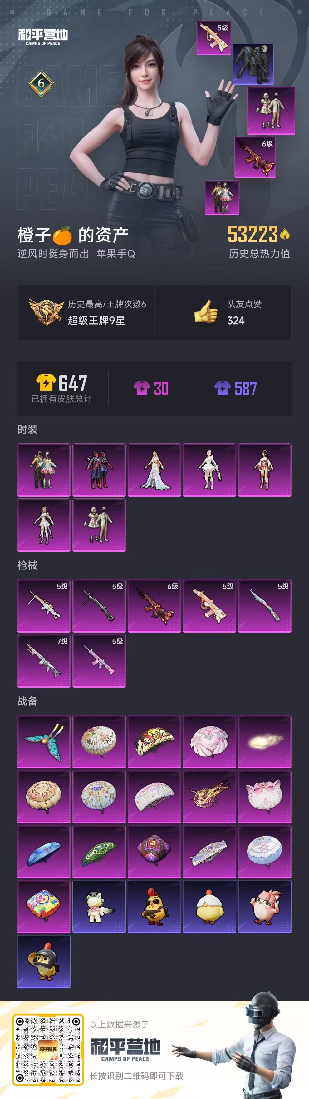 HPSJ3412902和平精英账号详情图2 HPSJ3412902和平精英账号详情图2