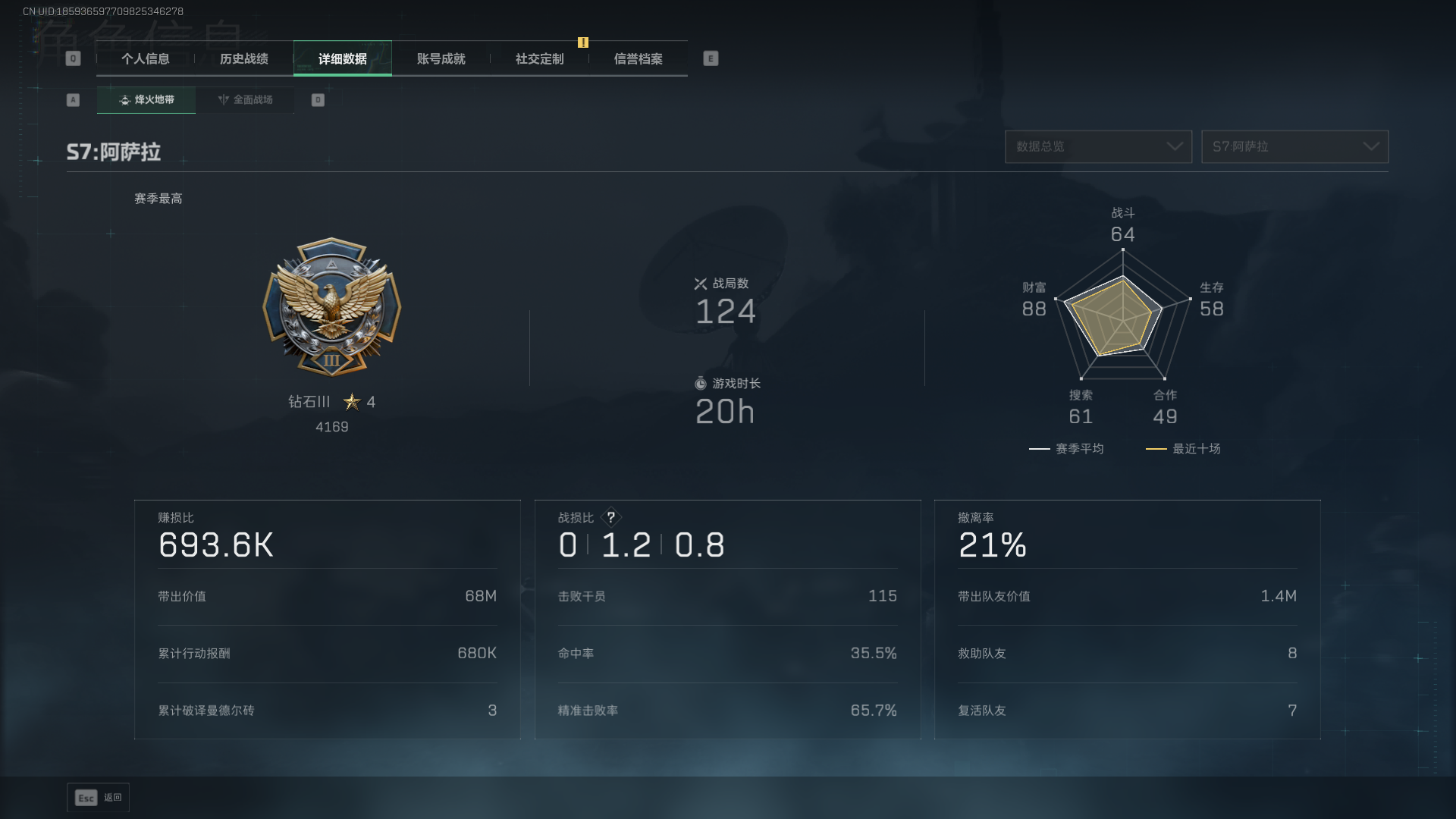 SJZCMW385802三角洲行动账号详情图4 SJZCMW385802三角洲行动账号详情图4