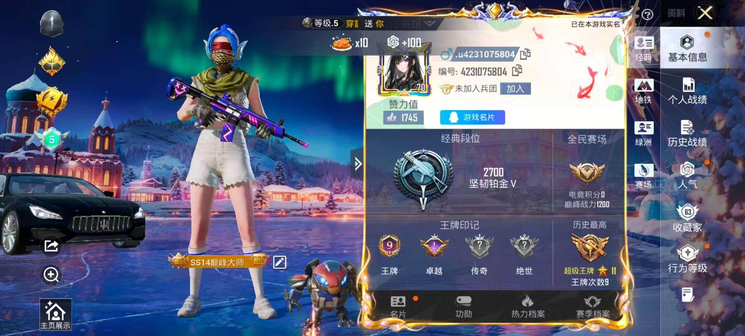 HPSJ3413024和平精英账号详情图2 HPSJ3413024和平精英账号详情图2