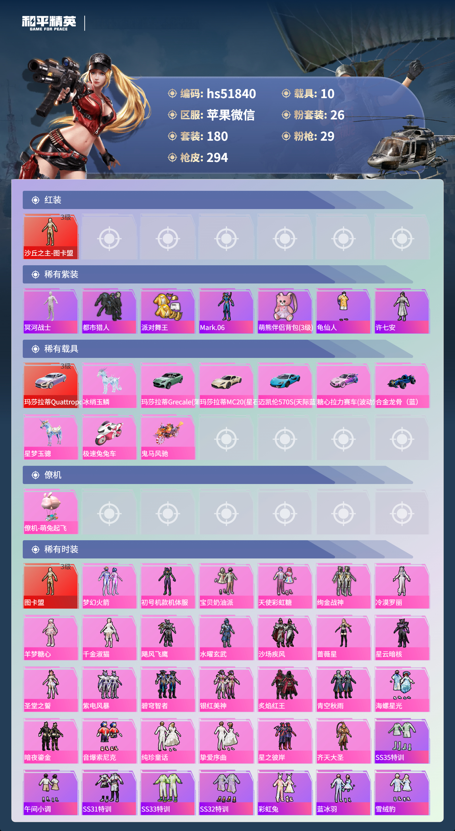 HPSJ3405836和平精英账号详情图5 HPSJ3405836和平精英账号详情图5