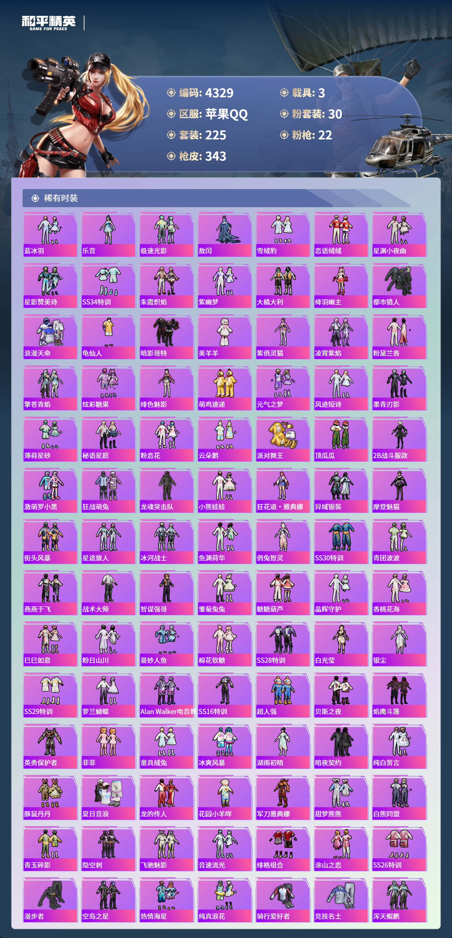 HPLX4122034和平精英账号详情图5