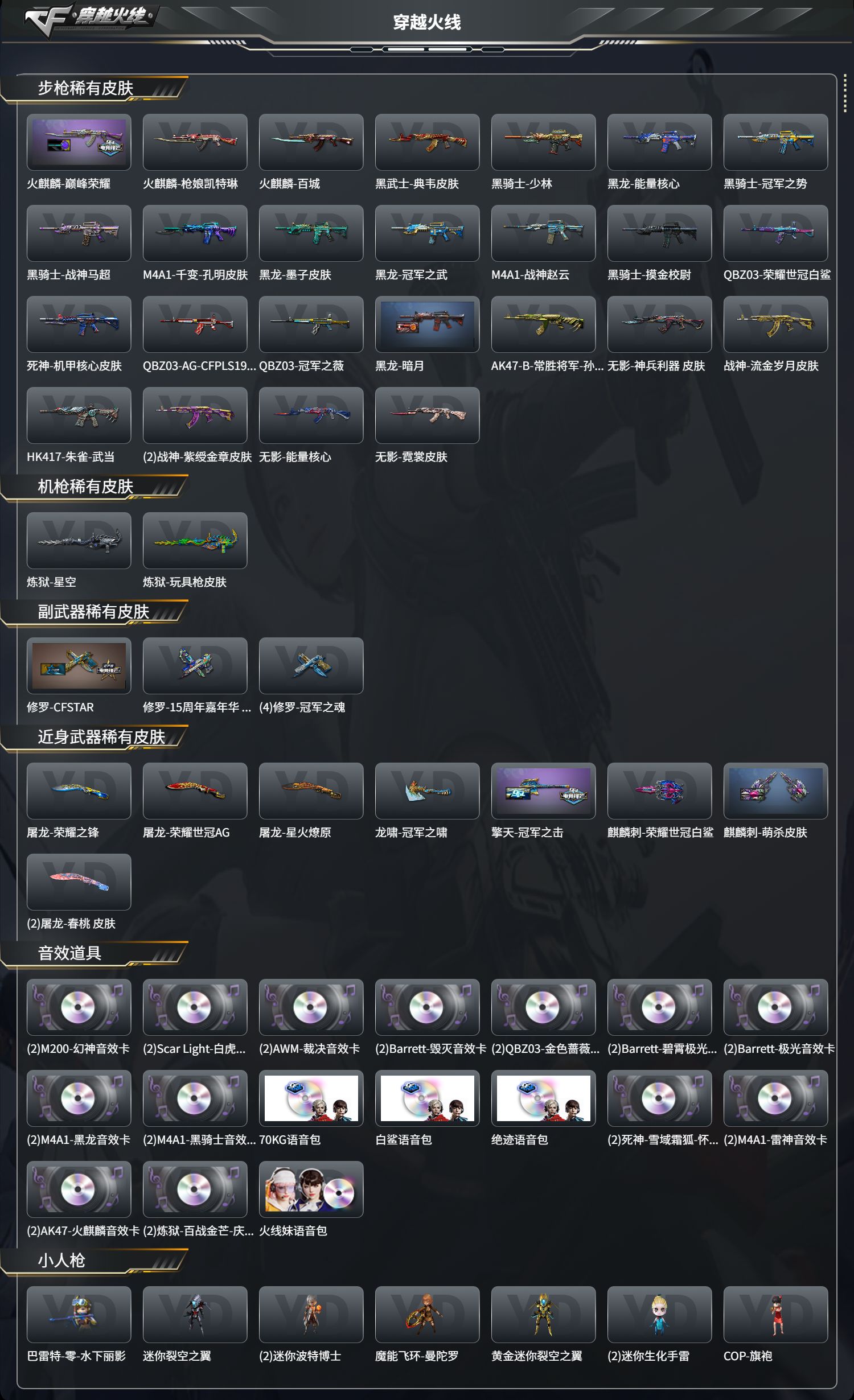 CFCMW425157穿越火线账号详情图4