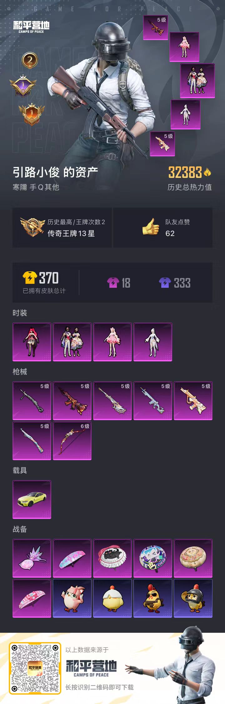 HPSJ3413012和平精英账号详情图5 HPSJ3413012和平精英账号详情图5