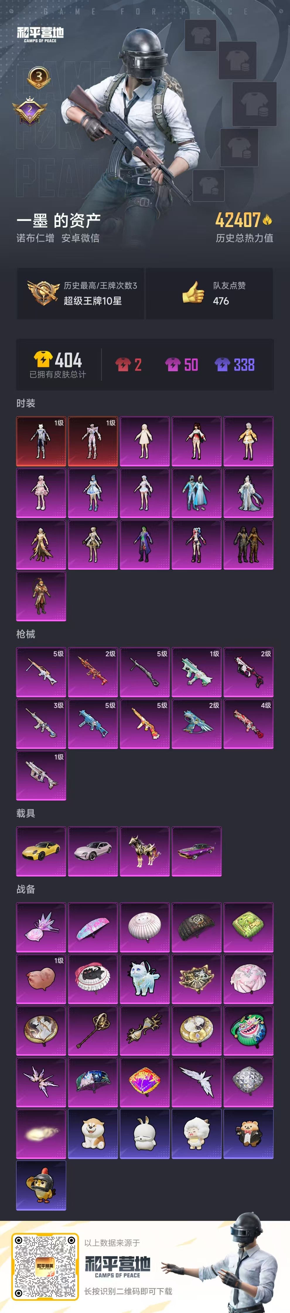 HPSJ3405797和平精英账号详情图3 HPSJ3405797和平精英账号详情图3