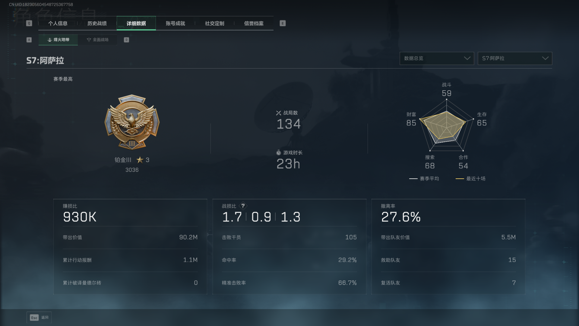 SJZQM397828三角洲行动账号详情图4 SJZQM397828三角洲行动账号详情图4