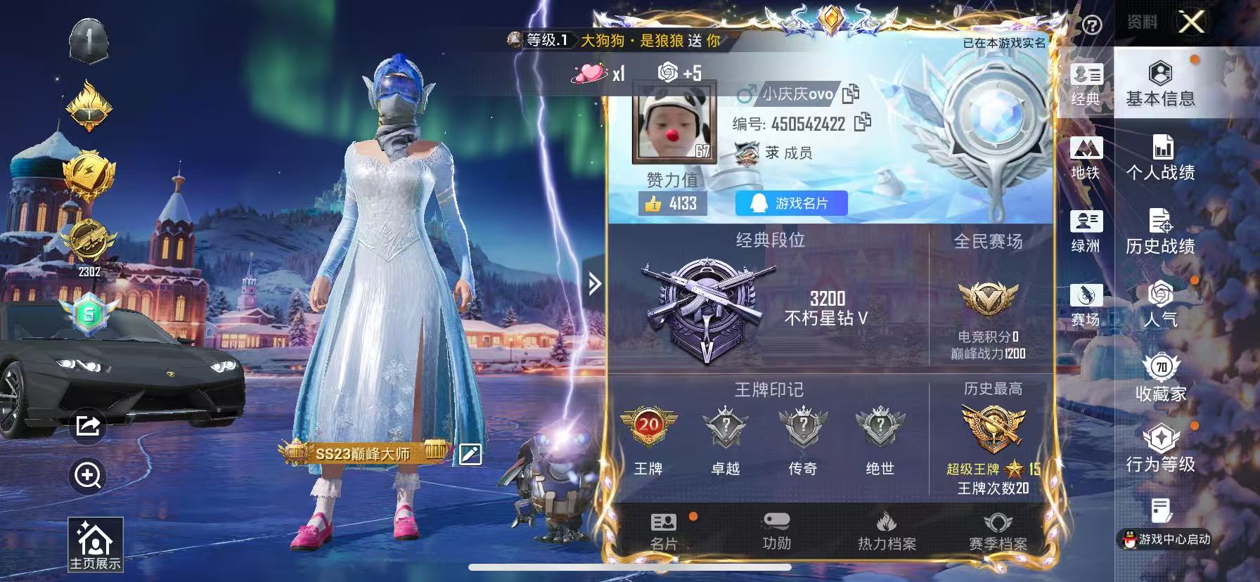 HPSJ3413044和平精英账号详情图2 HPSJ3413044和平精英账号详情图2