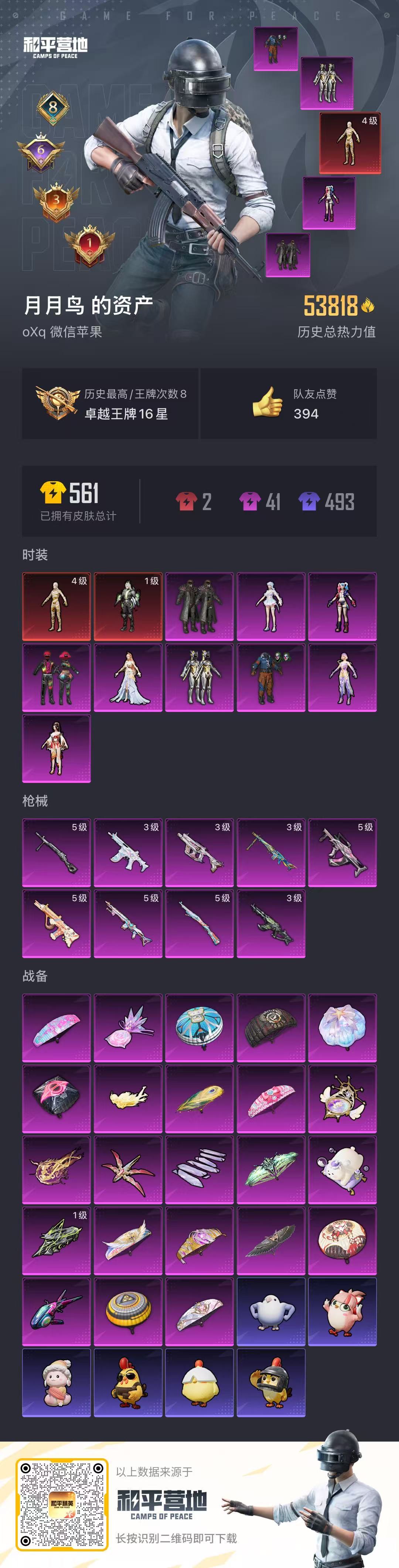 HPSJ3405773和平精英账号详情图4 HPSJ3405773和平精英账号详情图4