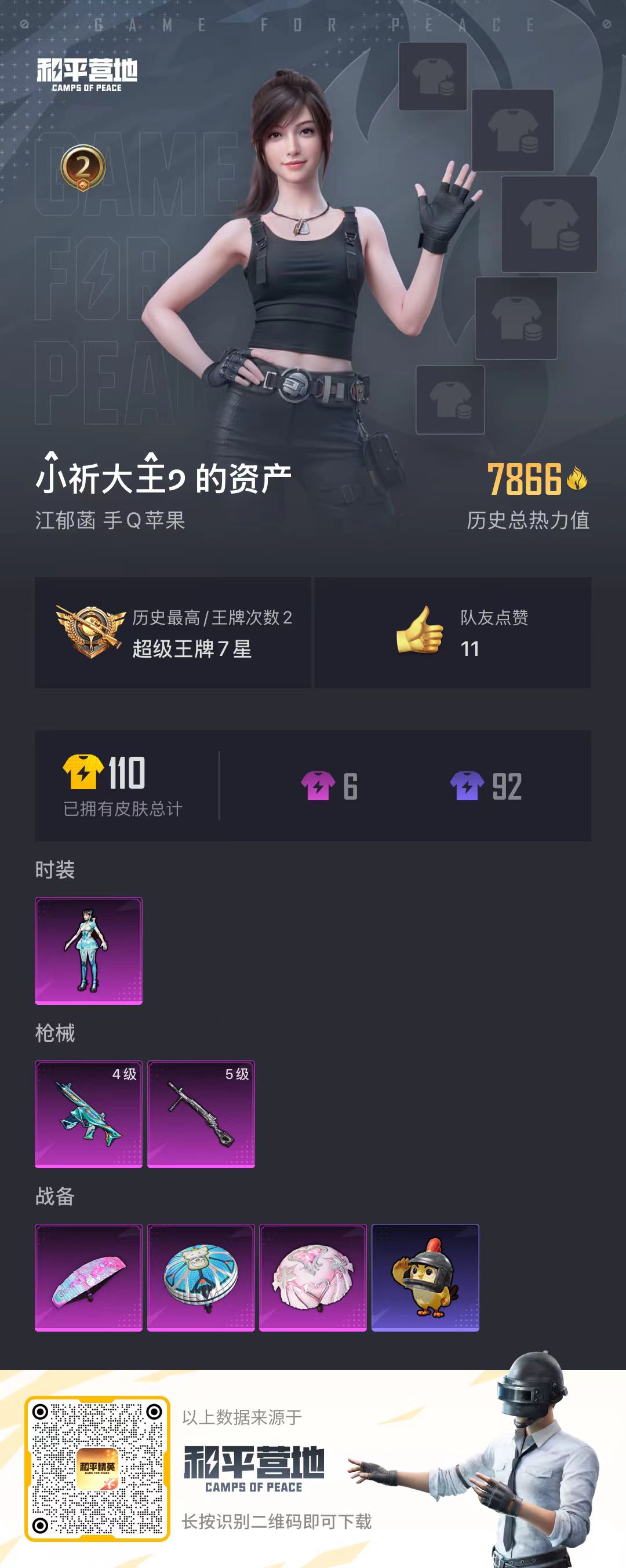 HPSJ3412999和平精英账号详情图4 HPSJ3412999和平精英账号详情图4