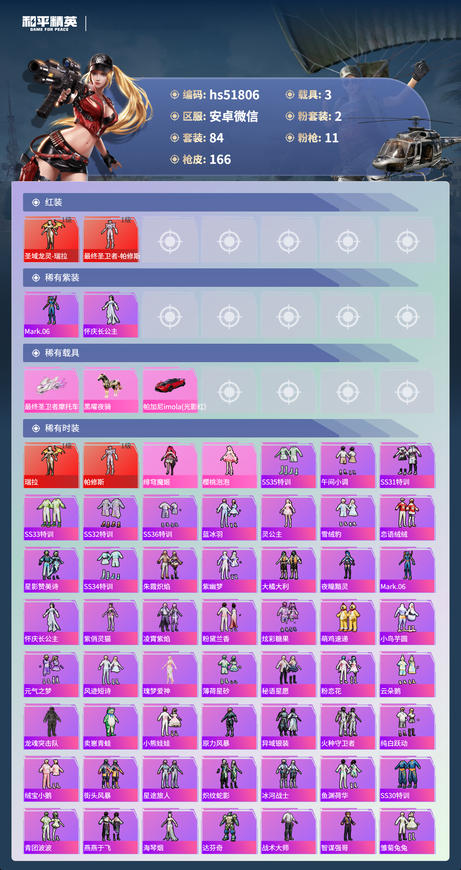 HPSJ3405828和平精英账号详情图5 HPSJ3405828和平精英账号详情图5