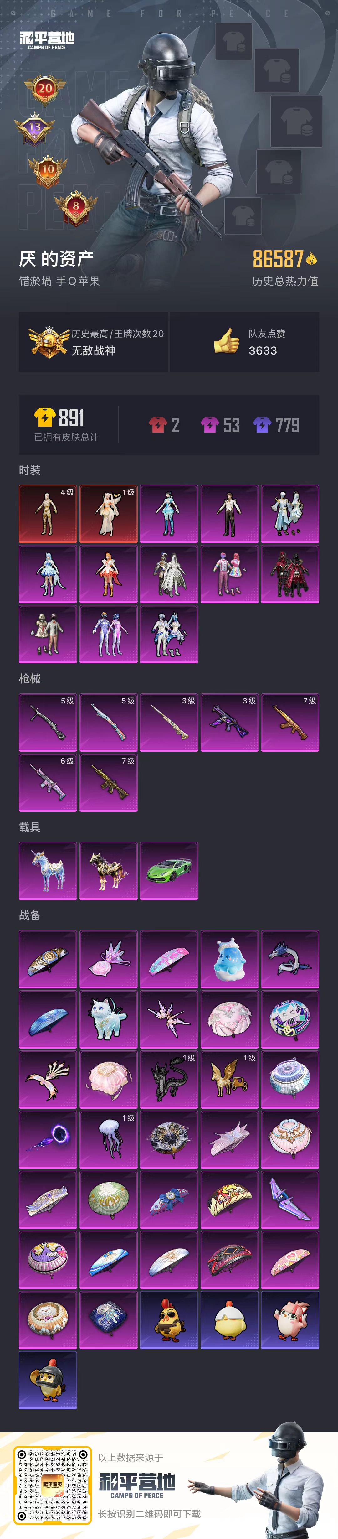 HPSJ3413040和平精英账号详情图5 HPSJ3413040和平精英账号详情图5