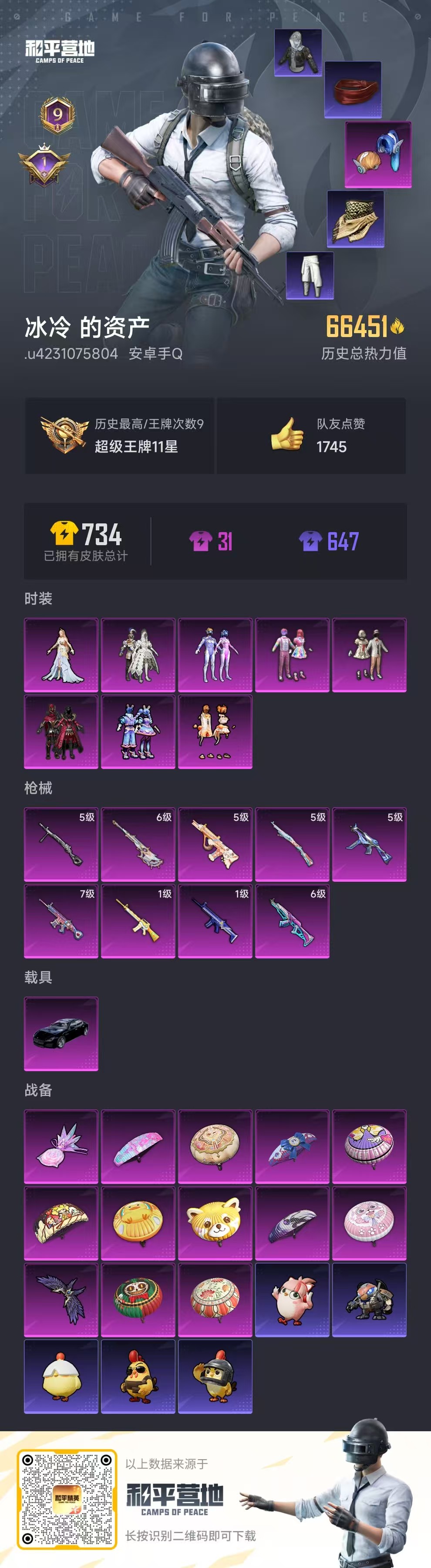 HPSJ3413024和平精英账号详情图4 HPSJ3413024和平精英账号详情图4